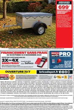 Brico Dépôt - Prévisualisation de Brico Dépôt catalogue valide à partir de 23/10/2026 | Page: 12 | Produits: Bricolage, Remorque