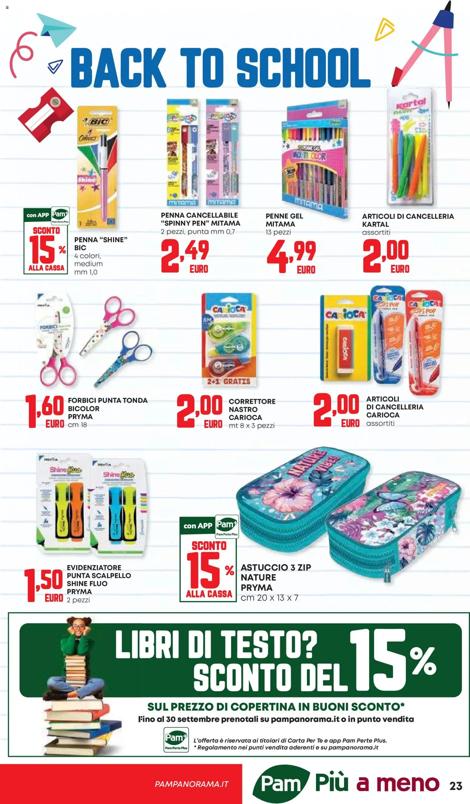 Volantino Panorama del 27/08/2026 | Pagina: 23 | Prodotti: Libri, Tè, Evidenziatore, Correttore