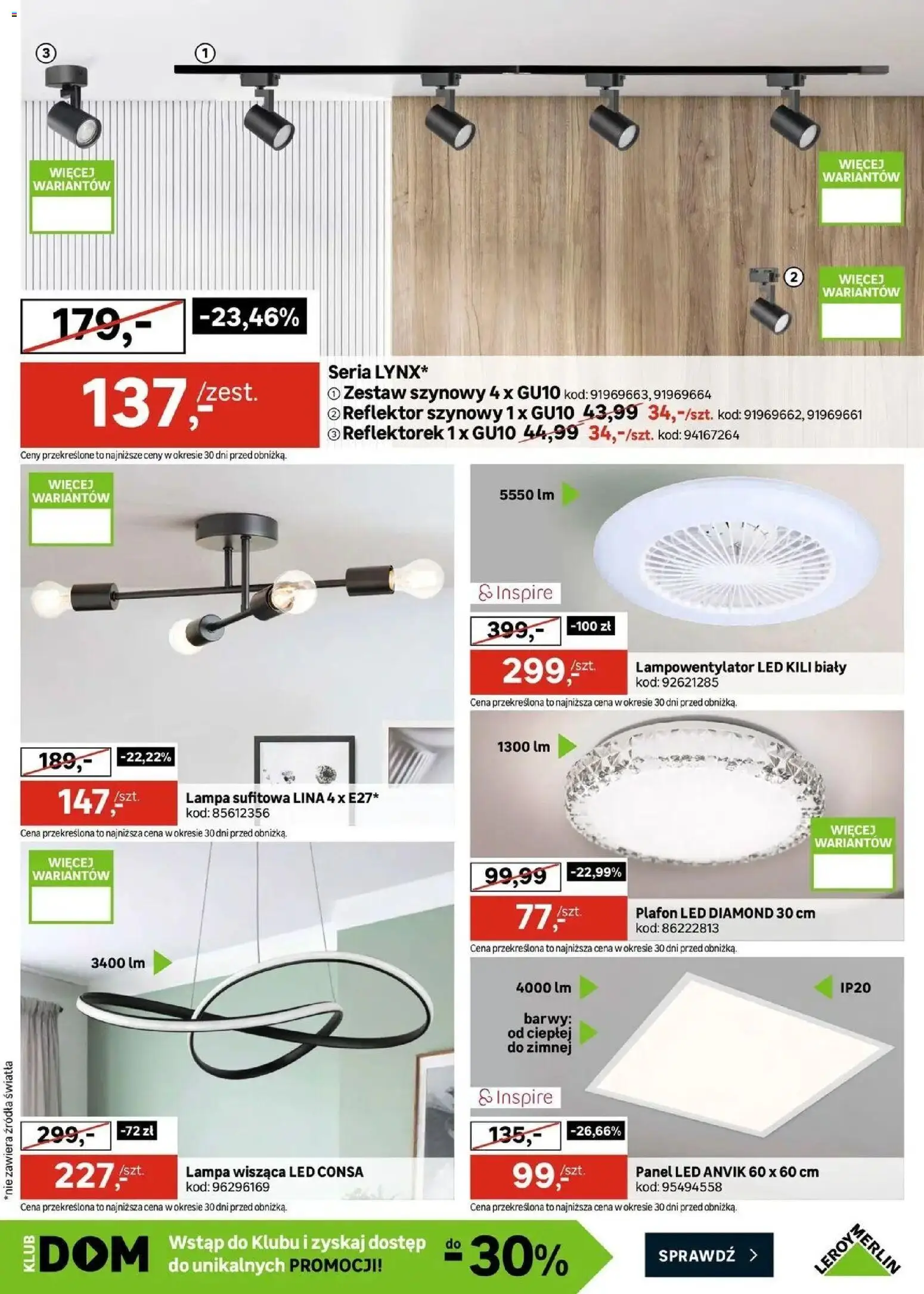 Leroy Merlin gazetka od (28.08.2026 - 08.09.2026) | Strona: 13 | Produkty: Lampa, Lampa sufitowa