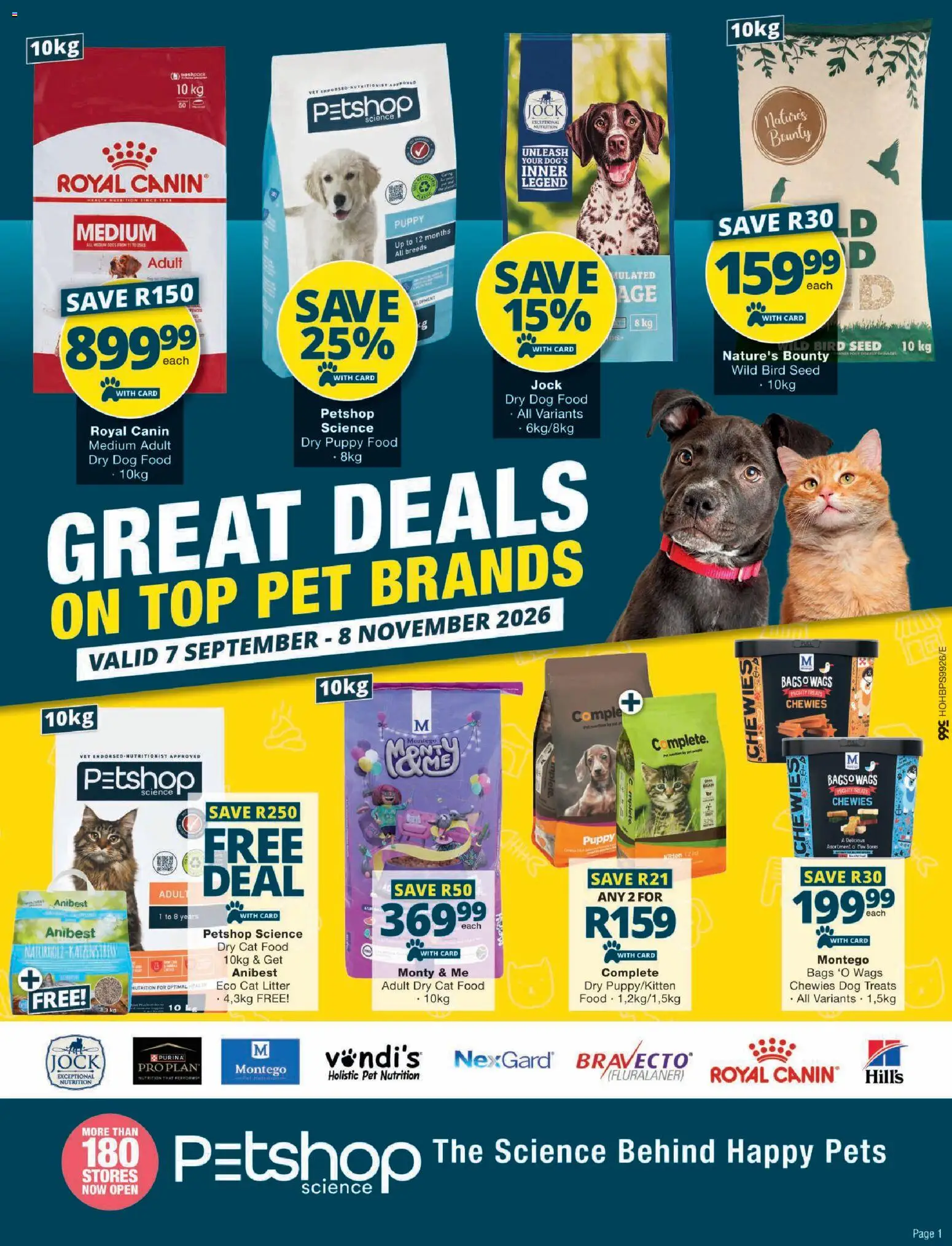 New Checkers catalogue – valid from 07/09/2026 | Page: 1 | Products: Cat food, Dog food, Cat litter