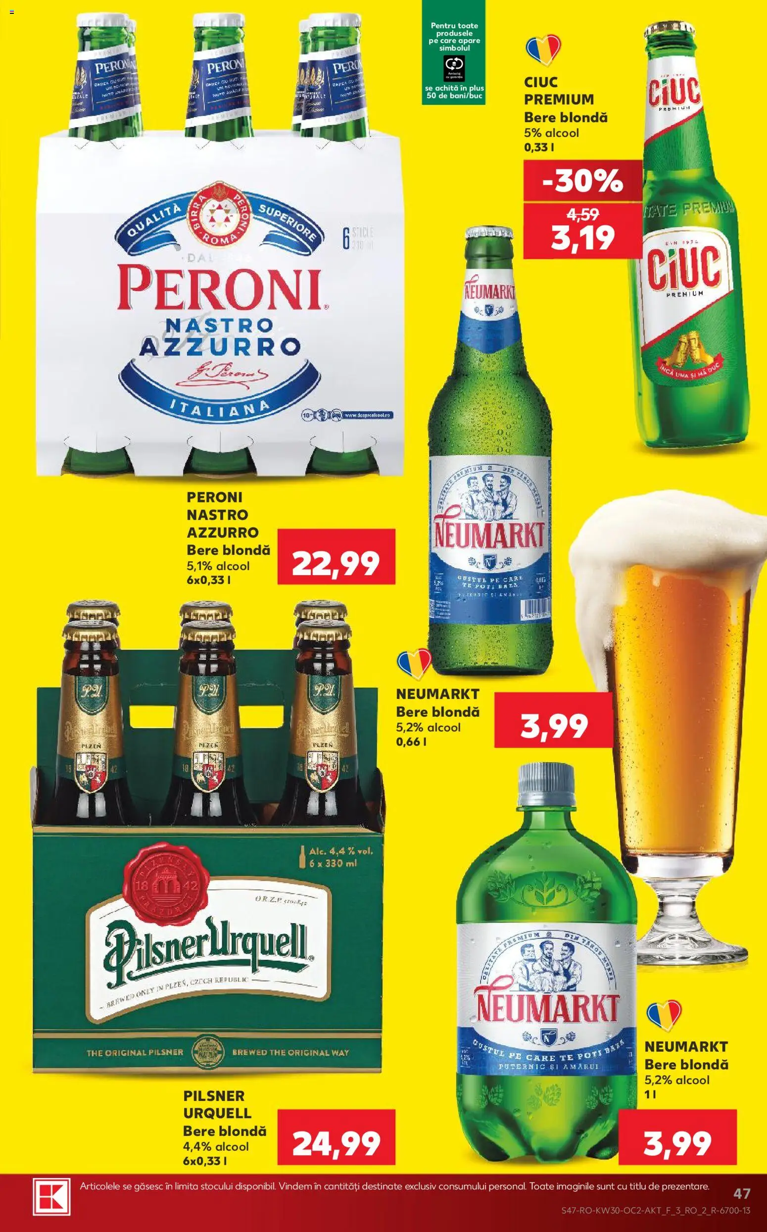 Noul catalog Kaufland – valabil de la 22.07.2026 | Pagină: 47 | Produse: Bere