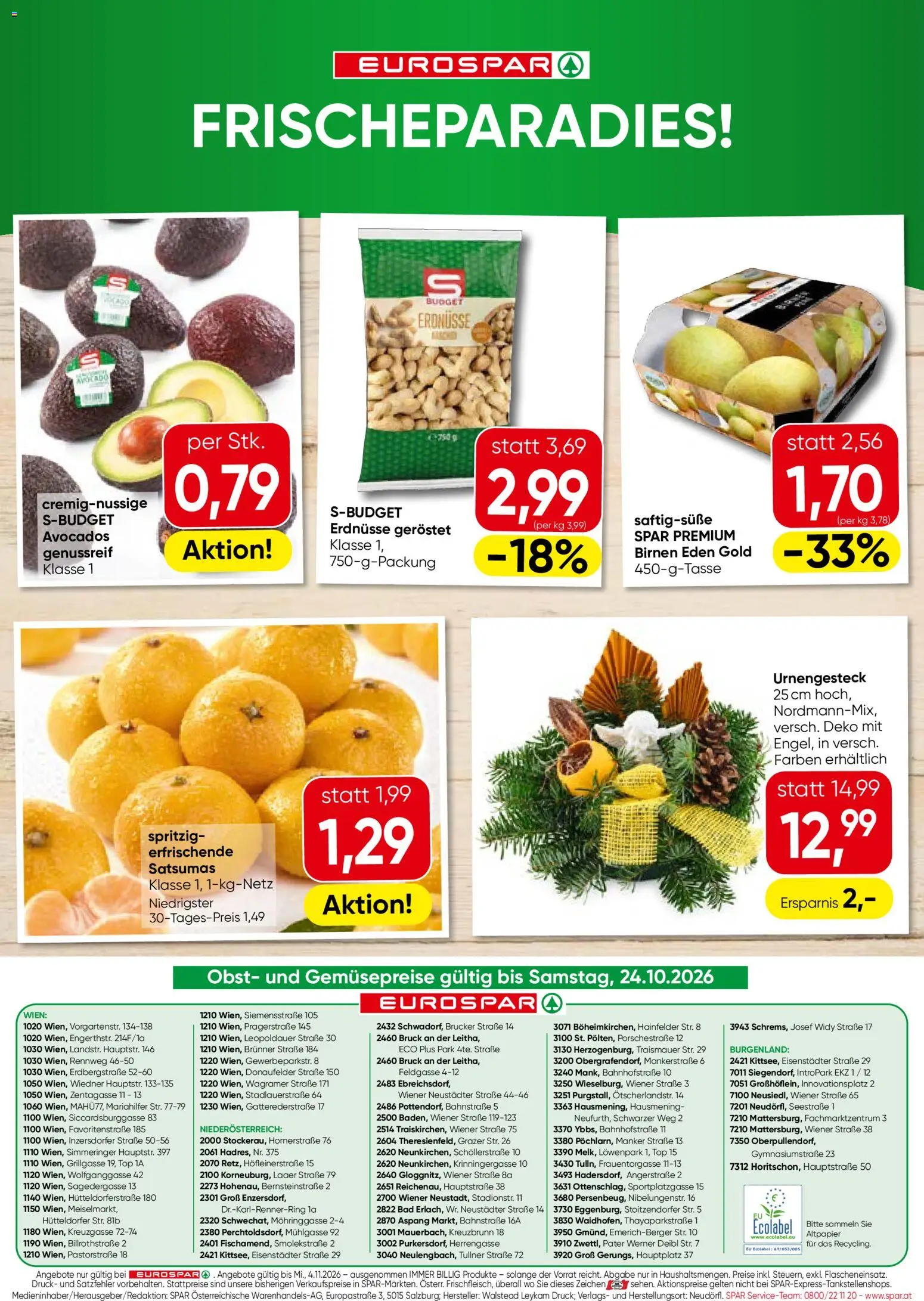 Eurospar Flugblatt gültig ab 22.10.2026 | Seite: 16