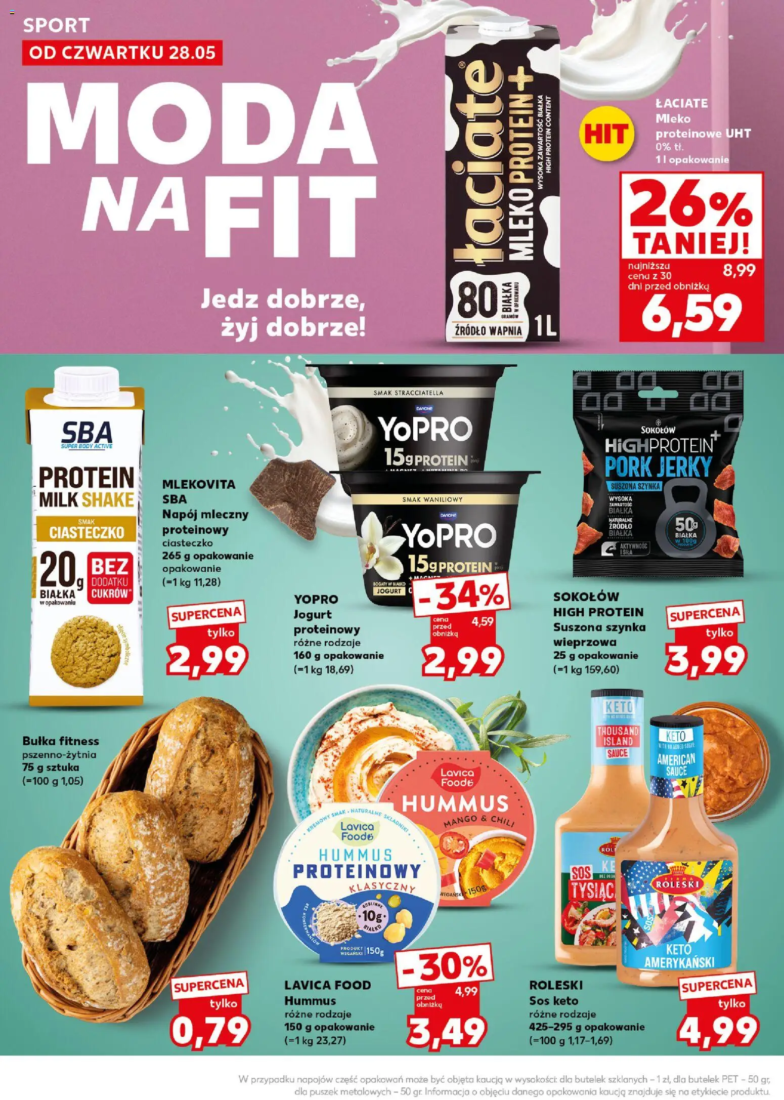 Kaufland Polsko leták - Mocny start od 01.06.2026 | Strana: 26 | Produkty: Mango, Mléko, Body, Jerky