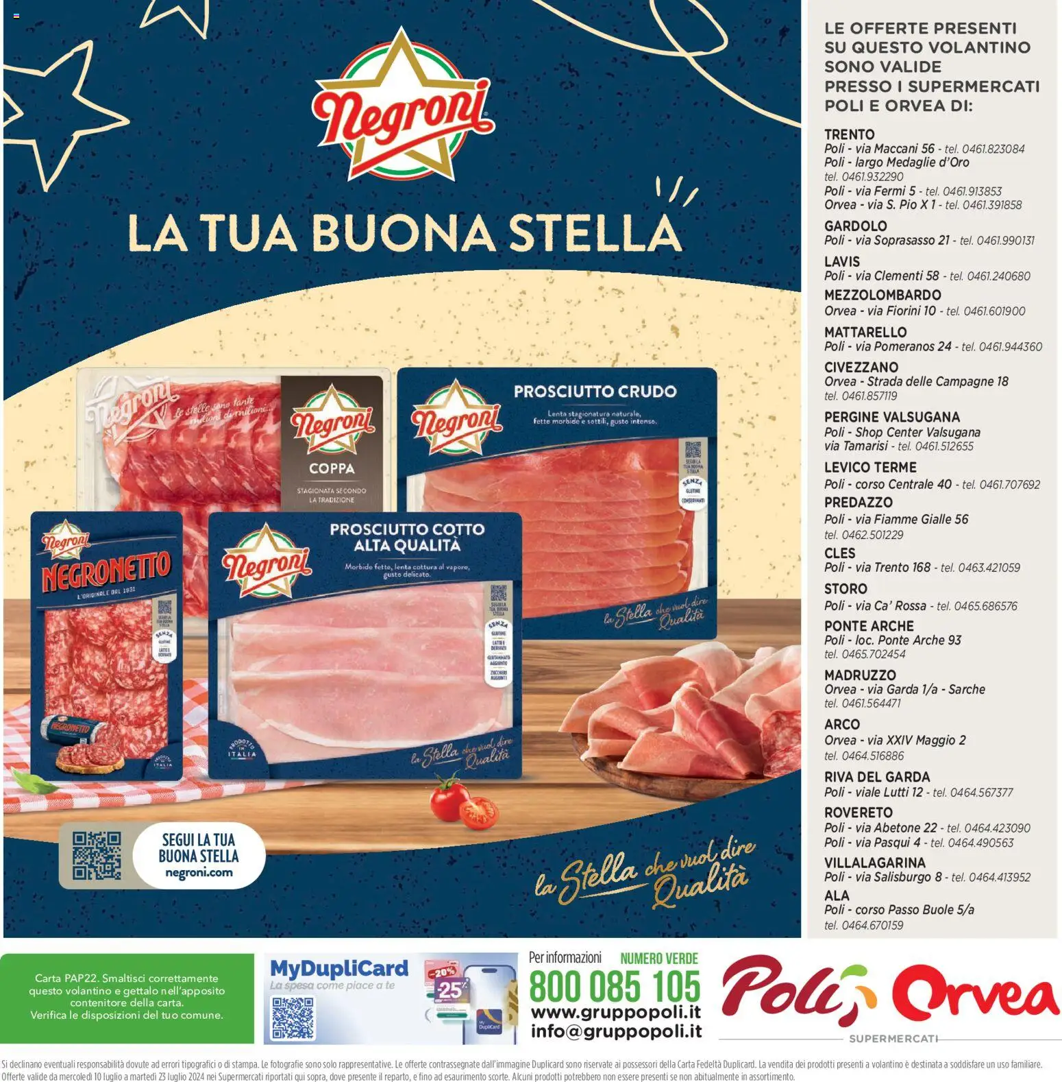 Volantino Poli del 15/07/2026 | Pagina: 32 | Prodotti: Prosciutto Crudo, Prosciutto Cotto, Prosciutto, Mattarello