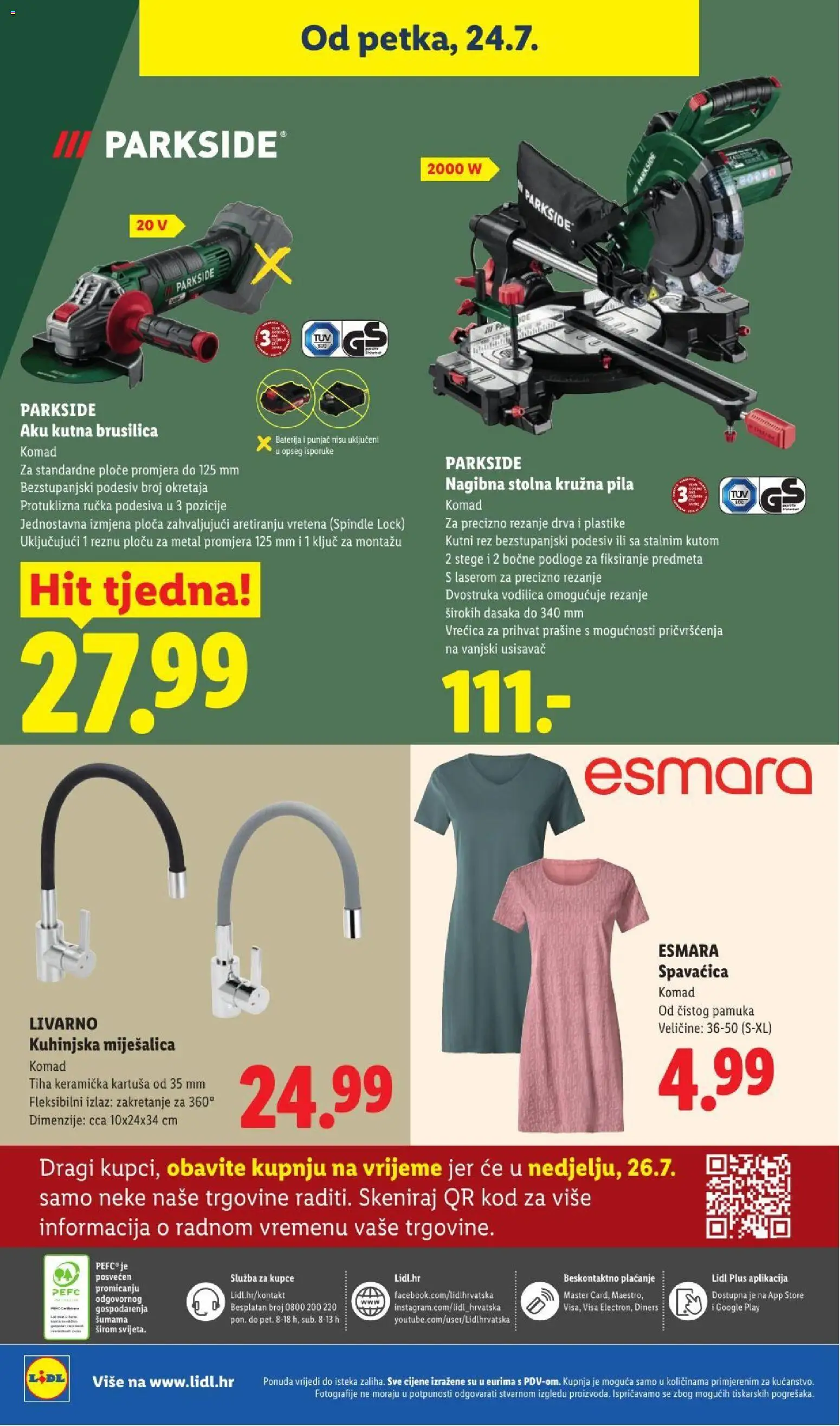 Lidl katalog | vrijedi od 20.07.2026 | Stranica: 76 | Proizvodi: Brusilica, Baterija, Stolna kružna pila, Pila