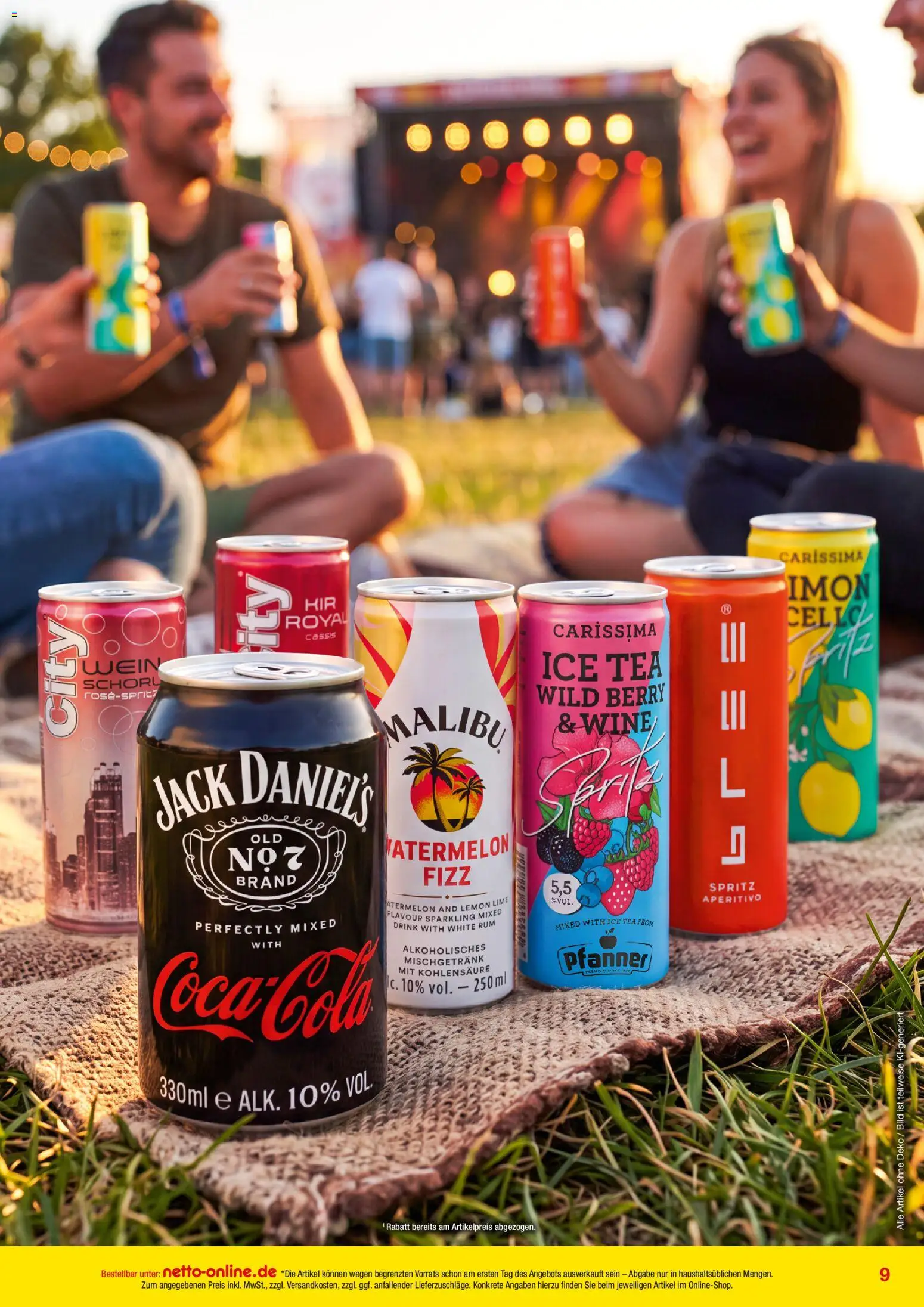 Netto Marken-Discount Online-Angebote September – gültig ab 01.09.2026 | Seite: 9 | Produkte: Rum, Jack Daniel's, Wein