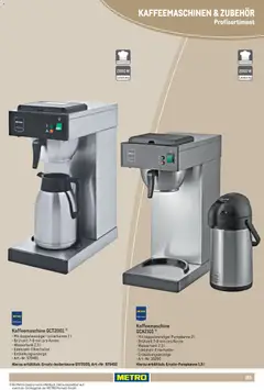 Metro Non Food Sortiment ab 15.06.2026 gültig | Seite: 151 | Produkte: Kaffeemaschine