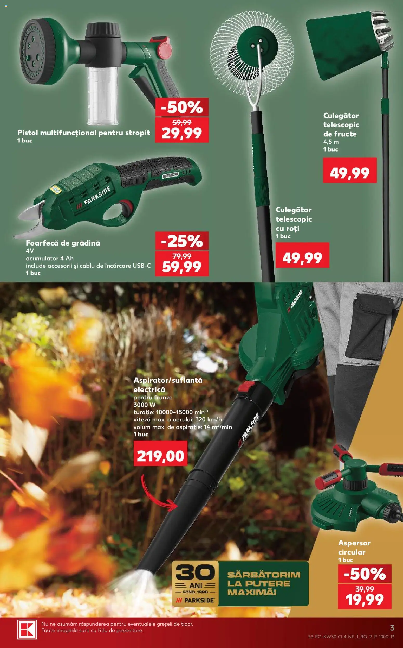 Noul catalog Kaufland – valabil de la 22.07.2026 | Pagină: 3 | Produse: Electrică, Gradina, Cablu, Fructe