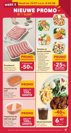 Bon Ap folder/publicité - Voorbeeld van een folder van Bon Ap, geldig van 22/07/2026 | Pagina: 3 | Producten: Stoofvlees, Salades, Salade, Schaal