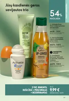 Oriflame leidinys galioja nuo 22.04.2026 | Puslapis: 127 | Prekių: Kremas, Dušo želė, Dezodorantas, Antiperspirantas