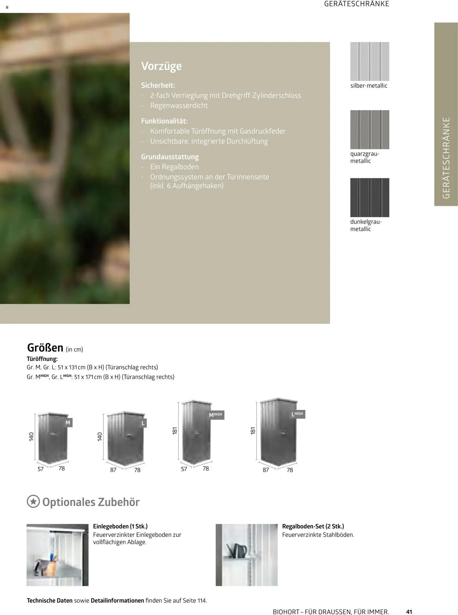 Dehner Biohort – Metall für Garten & Terrasse – gültig ab 01.01.2026 | Seite: 41