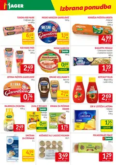 Jager katalog akcije – veljaven od 16.09.2026 | Stran: 9 | Izdelki: Edamec, Rezanci, Toast, Majoneza