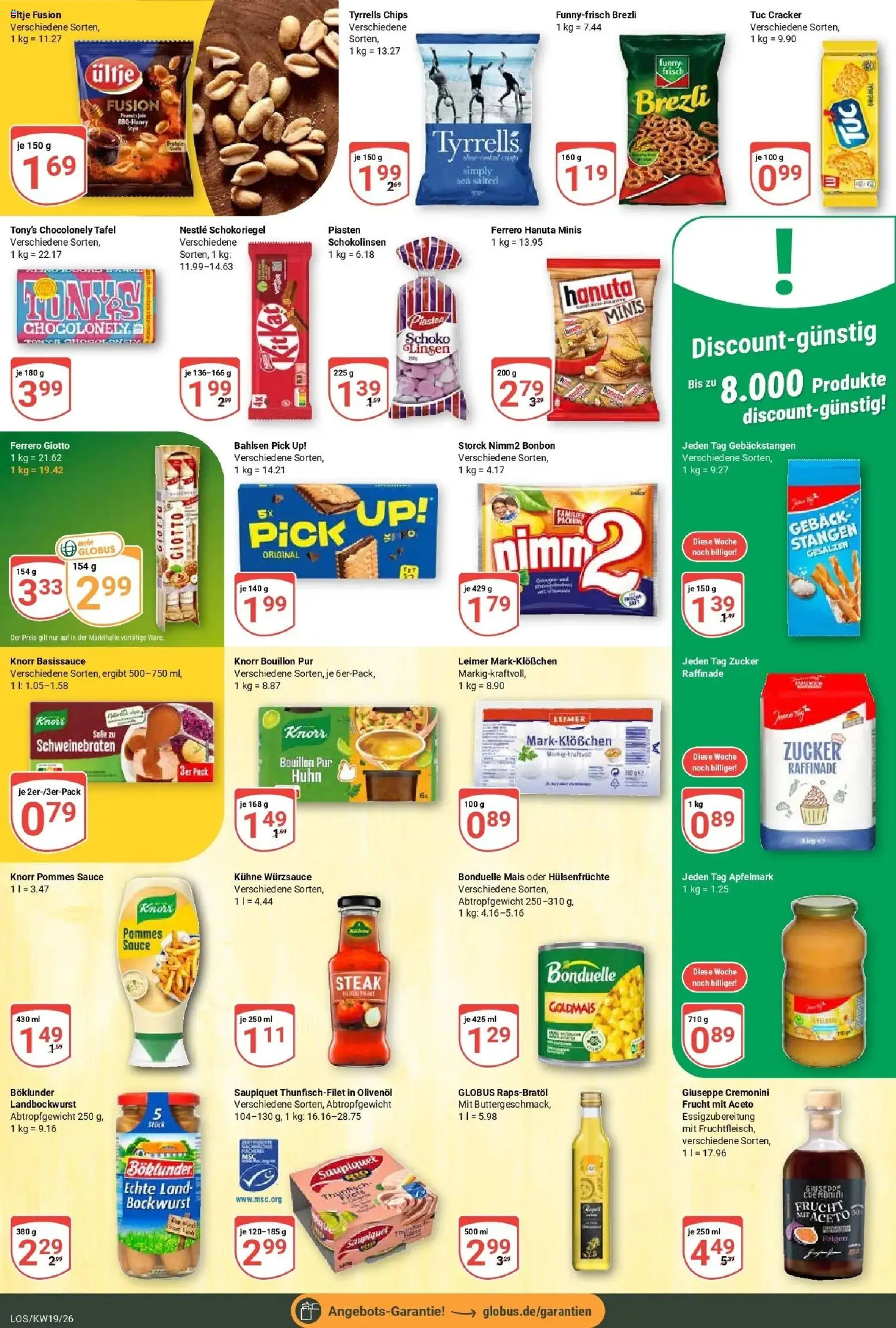 Globus Prospekt Losheim Am See	 – gültig ab 04.05.2026 | Seite: 20 | Produkte: Olivenol, Pommes, Knorr, Zucker