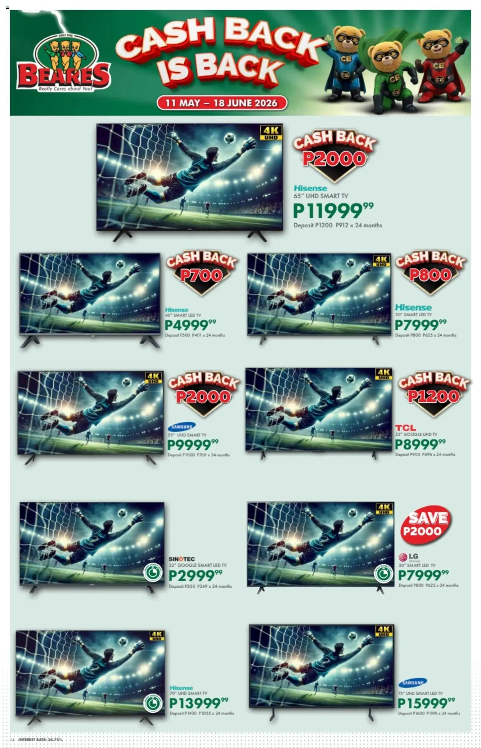 New Beares catalogue – valid from 11.05.2026 | Page: 14 | Products: TV