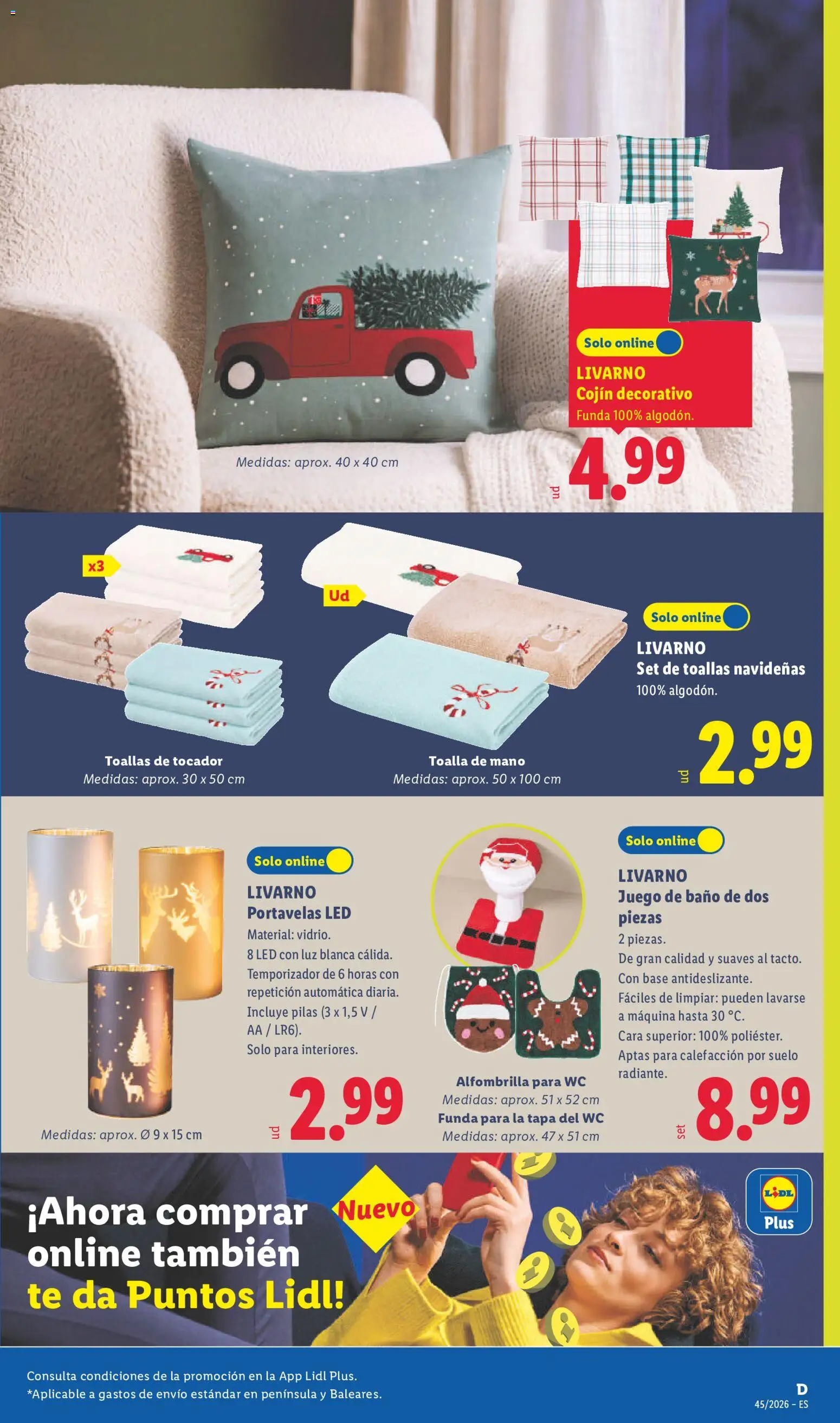 Lidl folleto de bazar │ válido desde el 02/11/2026 | Página: 3 | Productos: Alfombrilla, Té, Funda, Baño