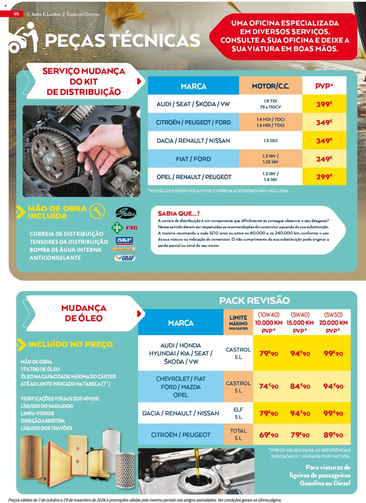 E.Leclerc Folheto Auto │ válido de 07/10/2026 | Página: 2 | Produtos: Agua, Radiador, Óleo