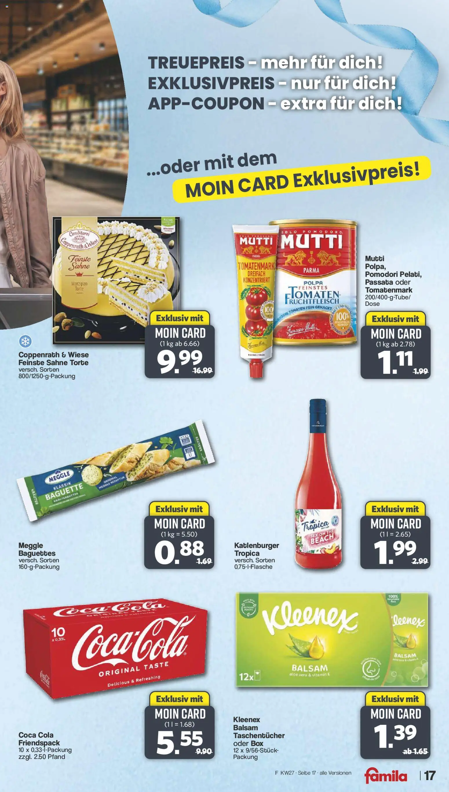 Famila Nordwest Prospekt – gültig ab 29.06.2026 | Seite: 17 | Produkte: Coca cola, Box, Tomaten, Sahne