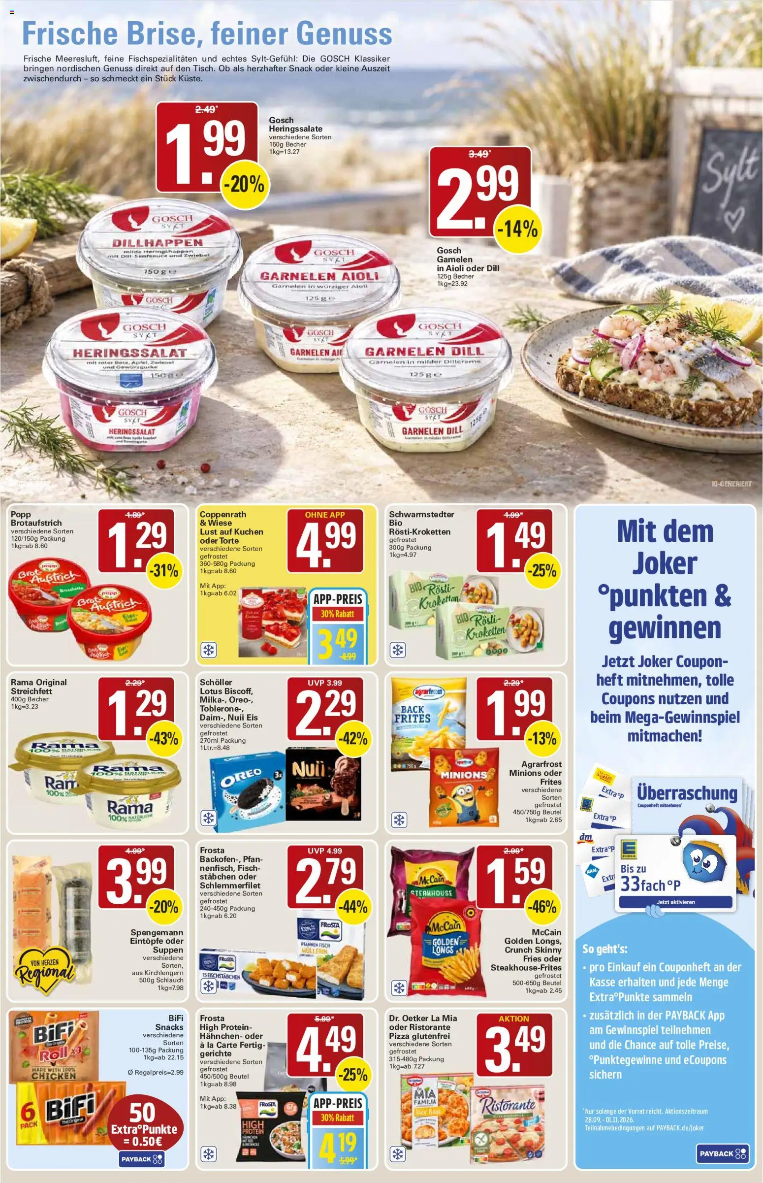 WEZ Prospekt – gültig ab 19.10.2026 | Seite: 9 | Produkte: Nuii eis, Rama, Frosta, Eis