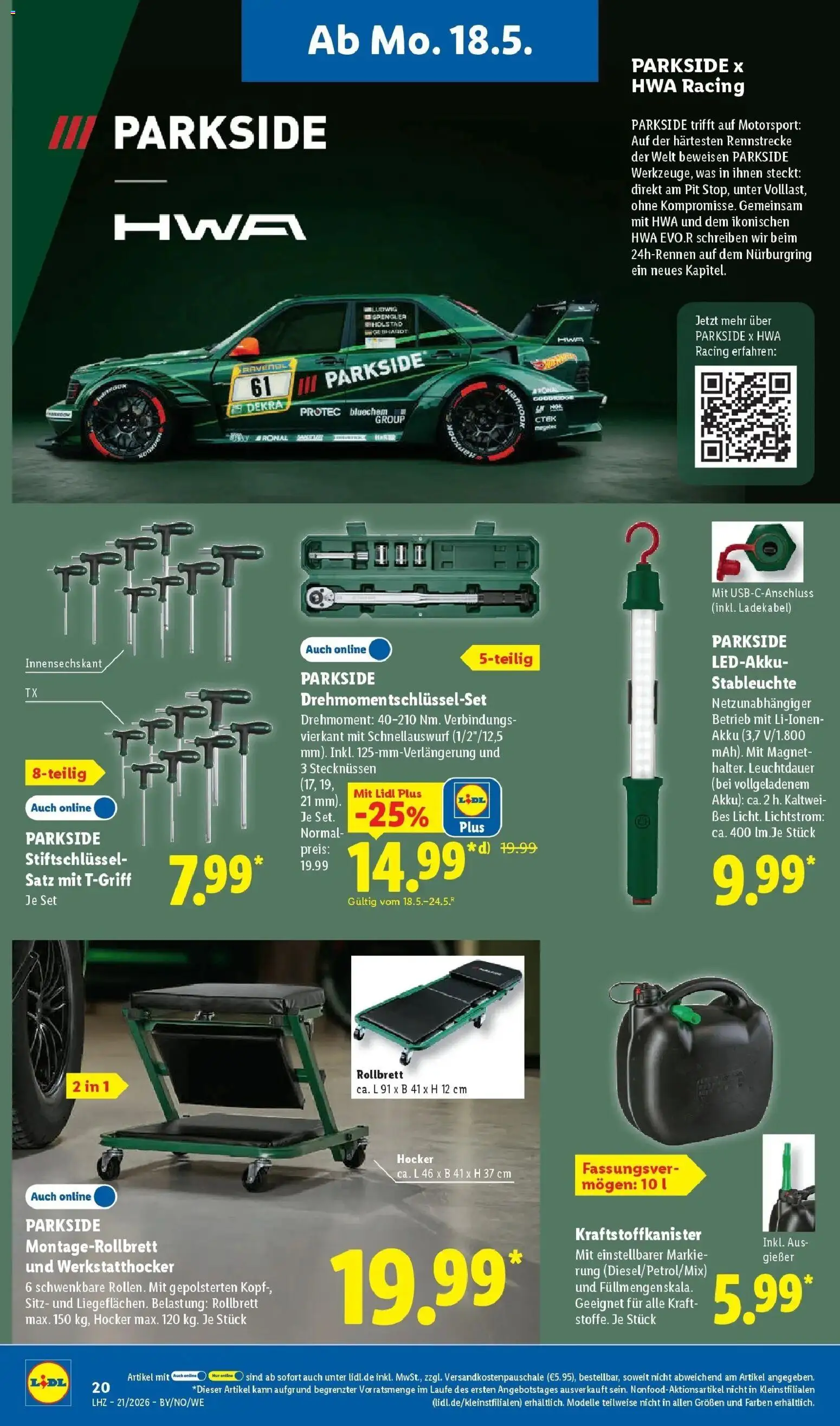 Lidl Prospekt Künzell – gültig ab 17.05.2026 | Seite: 38 | Produkte: Hocker, Ladekabel