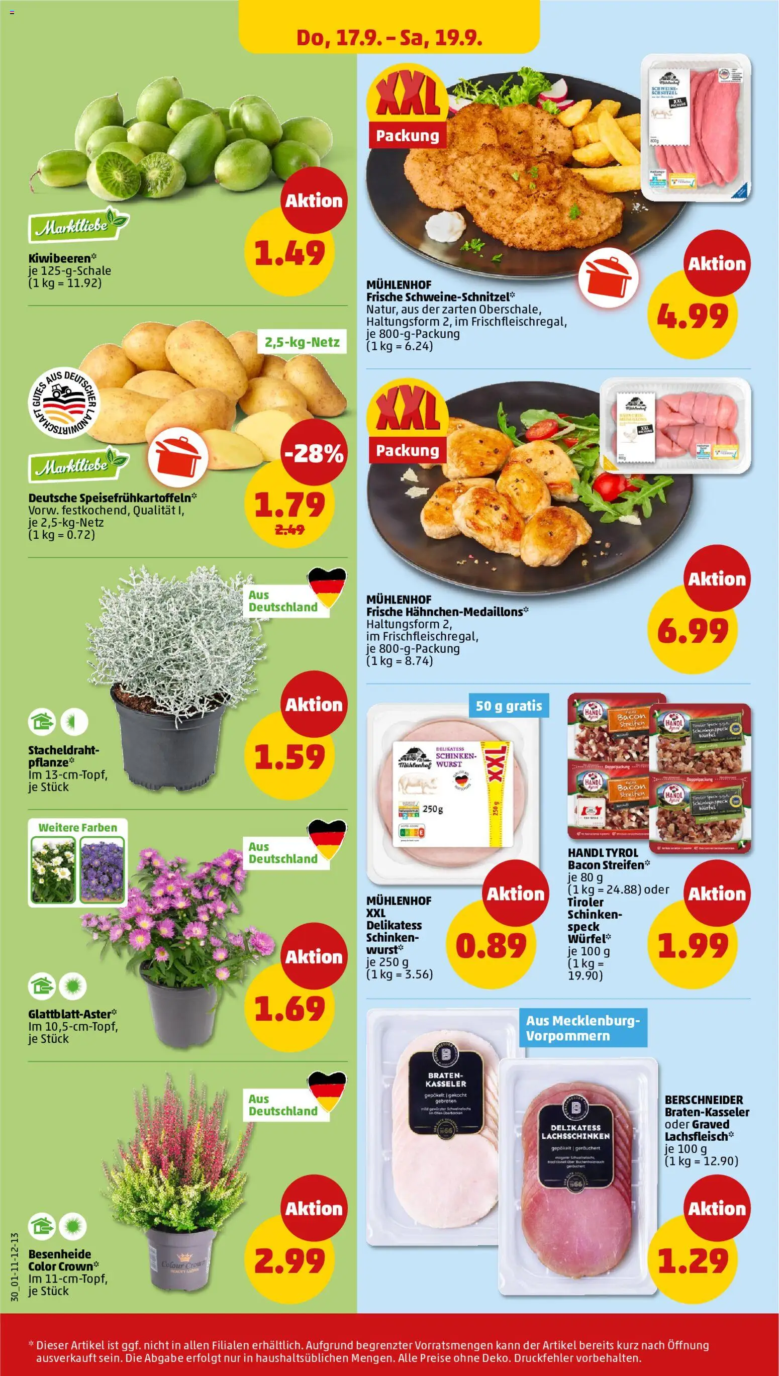 Penny Prospekt – gültig ab 14.09.2026 | Seite: 32 | Produkte: Schnitzel, Wurst, Schinken