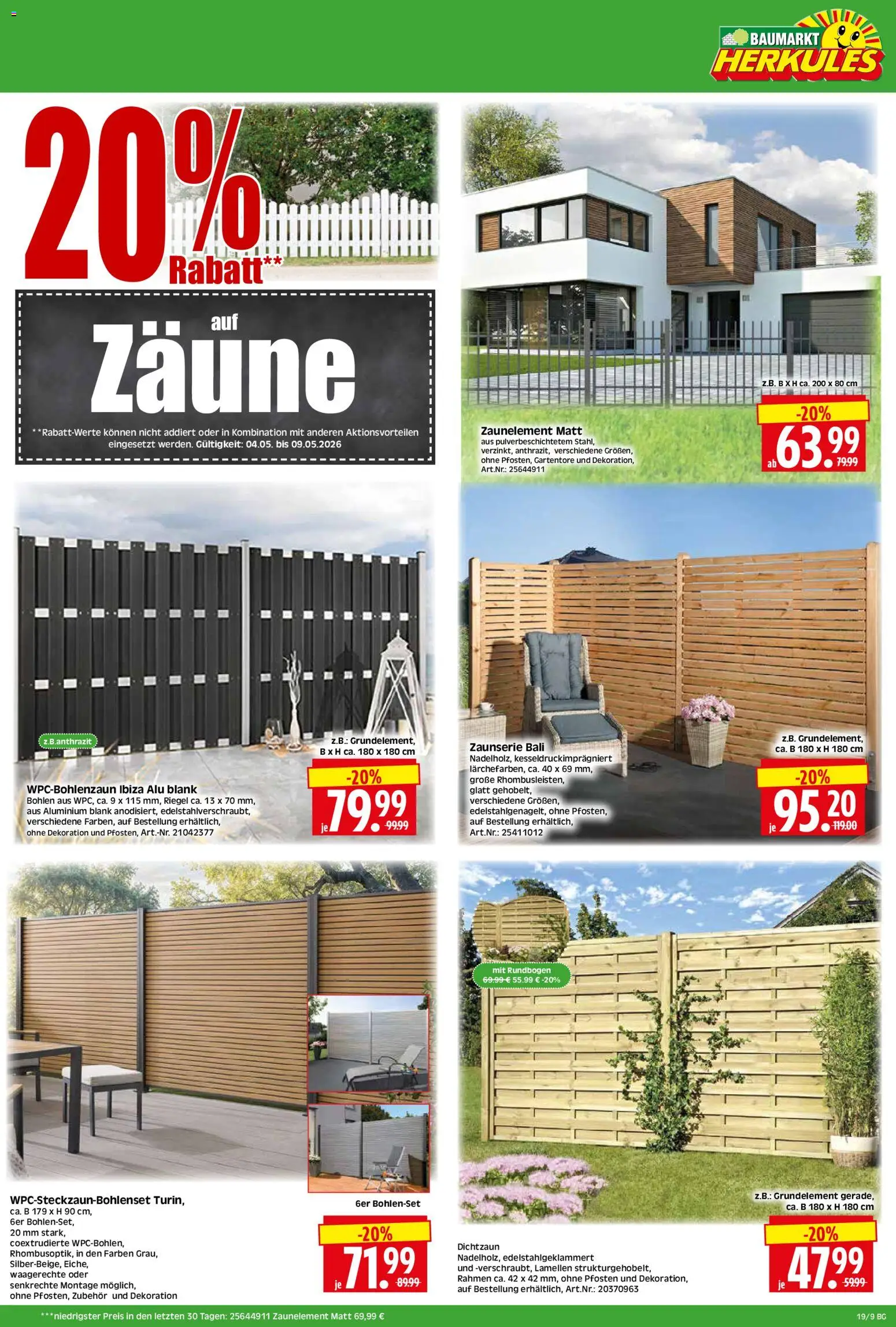 HERKULES Bau & Garten – gültig ab 04.05.2026 | Seite: 9