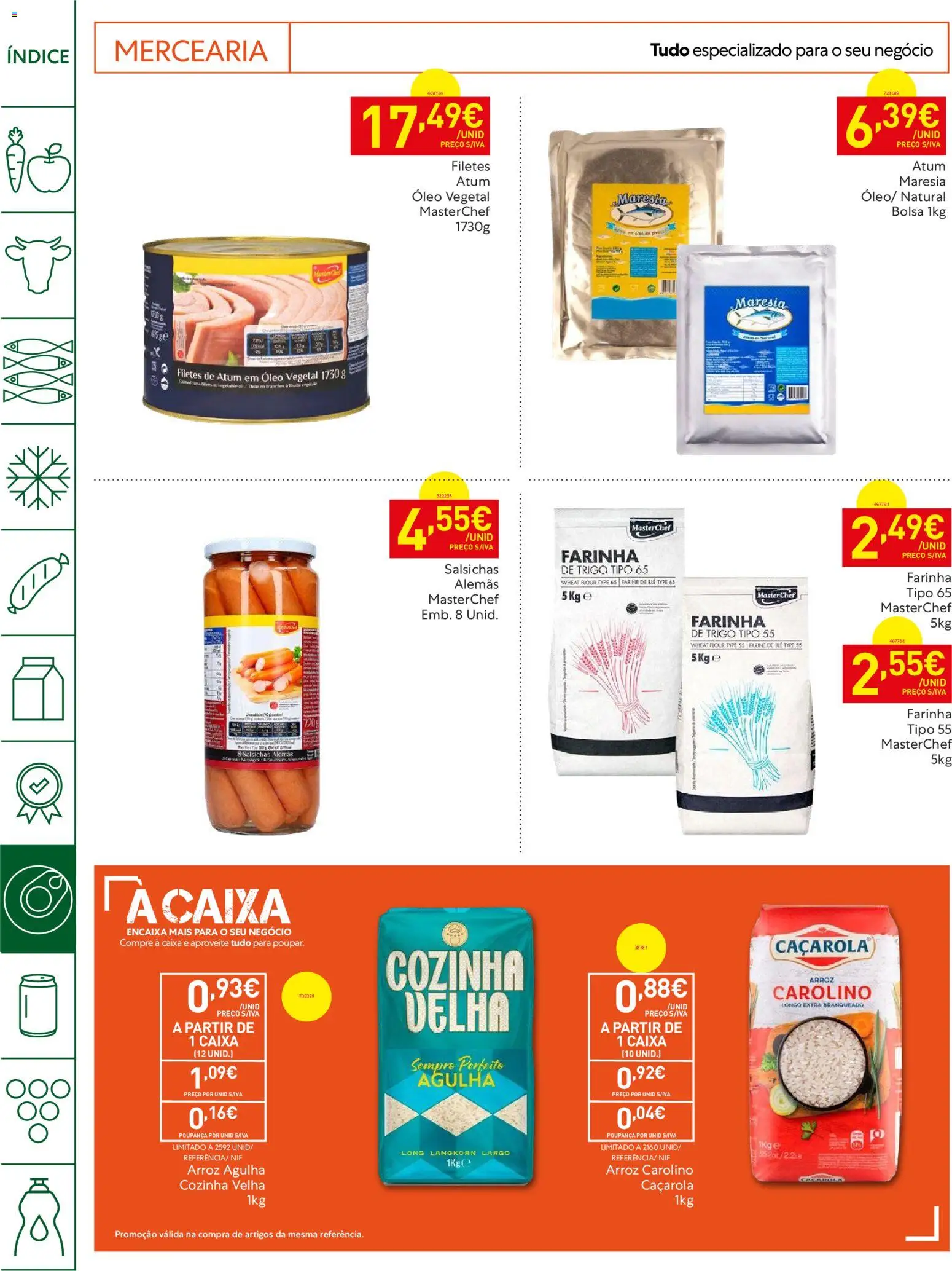 Recheio Horeca │ válido de 12.05.2026 | Página: 22 | Produtos: Atum, Bolsa, Farinha de trigo, Óleo