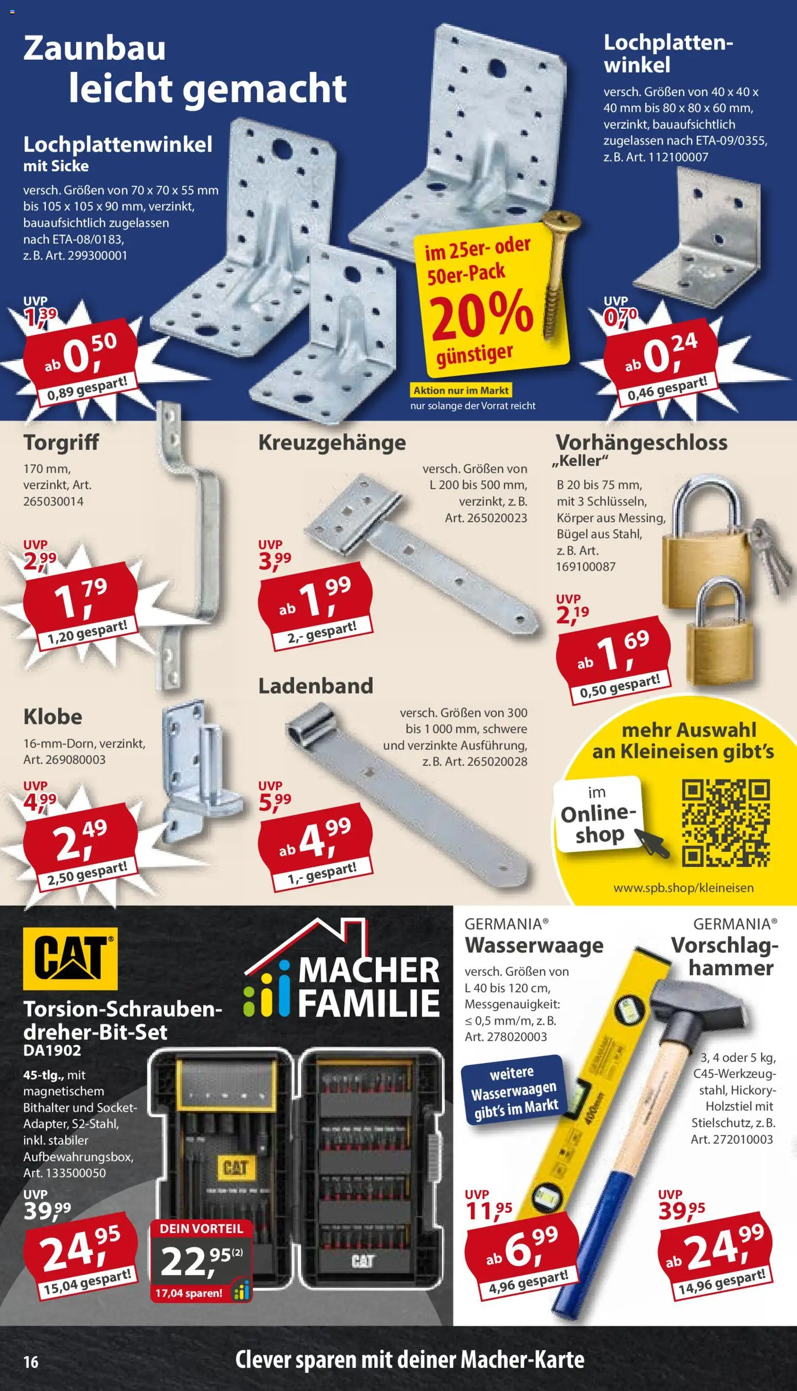 Sonderpreis Baumarkt Prospekt 	 – gültig ab 16.05.2026 | Seite: 16