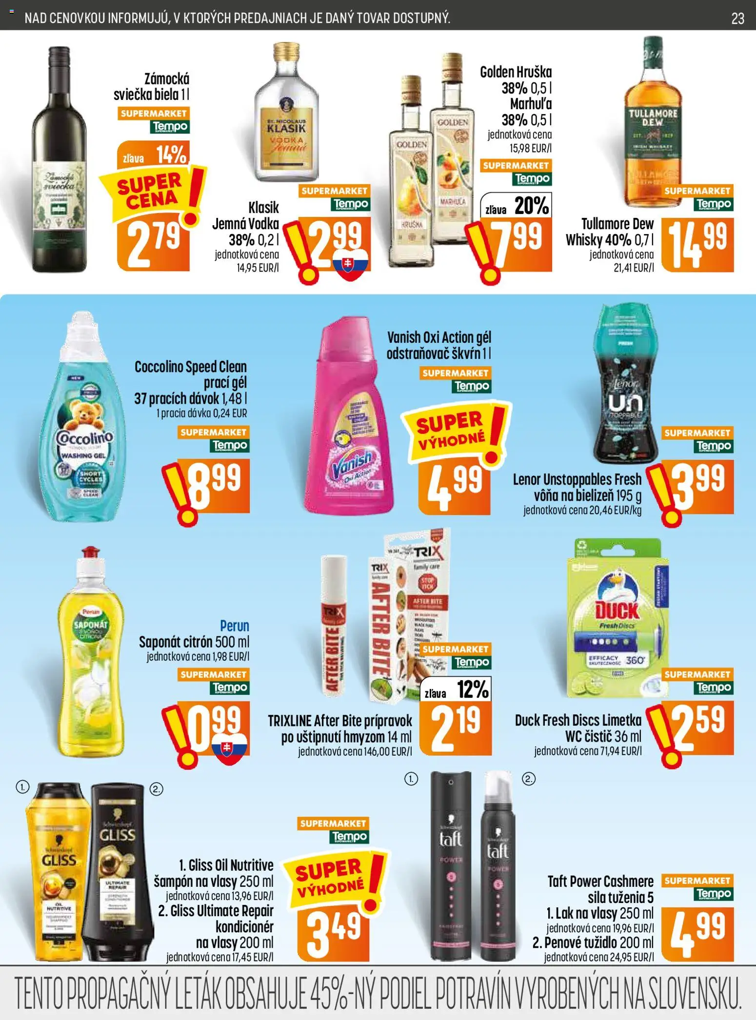 Nové COOP Jednota akcie – leták je platný od 16.07.2026 | Strana: 23