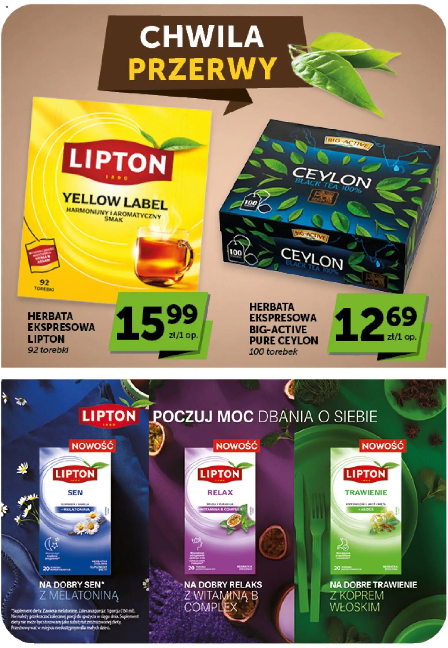 Groszek gazetka od 06.08.2026 | Strona: 37 | Produkty: Herbata, Torebki