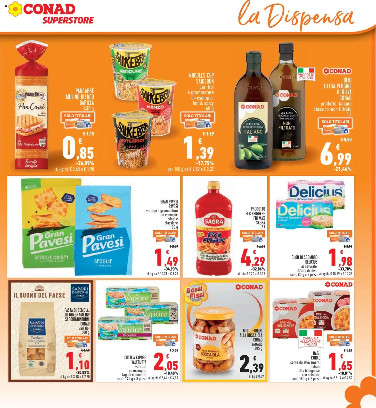 Volantino Conad del 08/10/2026 | Pagina: 15 | Prodotti: Cannellini, Pepe, Olio, Lime