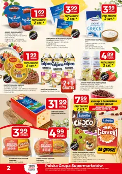 Pogląd oferty "Top Market gazetka" - ważna od 02.06.2026 | Strona: 2 | Produkty: Ser topiony w plastrach, Bułka, Jogurt, Skyr