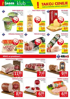 Jager katalog akcije – veljaven od 17.06.2026 | Stran: 4 | Izdelki: Mortadela, Slanina, Sir, Jogurt