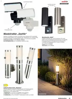 Toom Baumarkt Leuchten & Tapeten 2026 ab 01.01.2026 gültig | Seite: 23 | Produkte: Wandleuchte