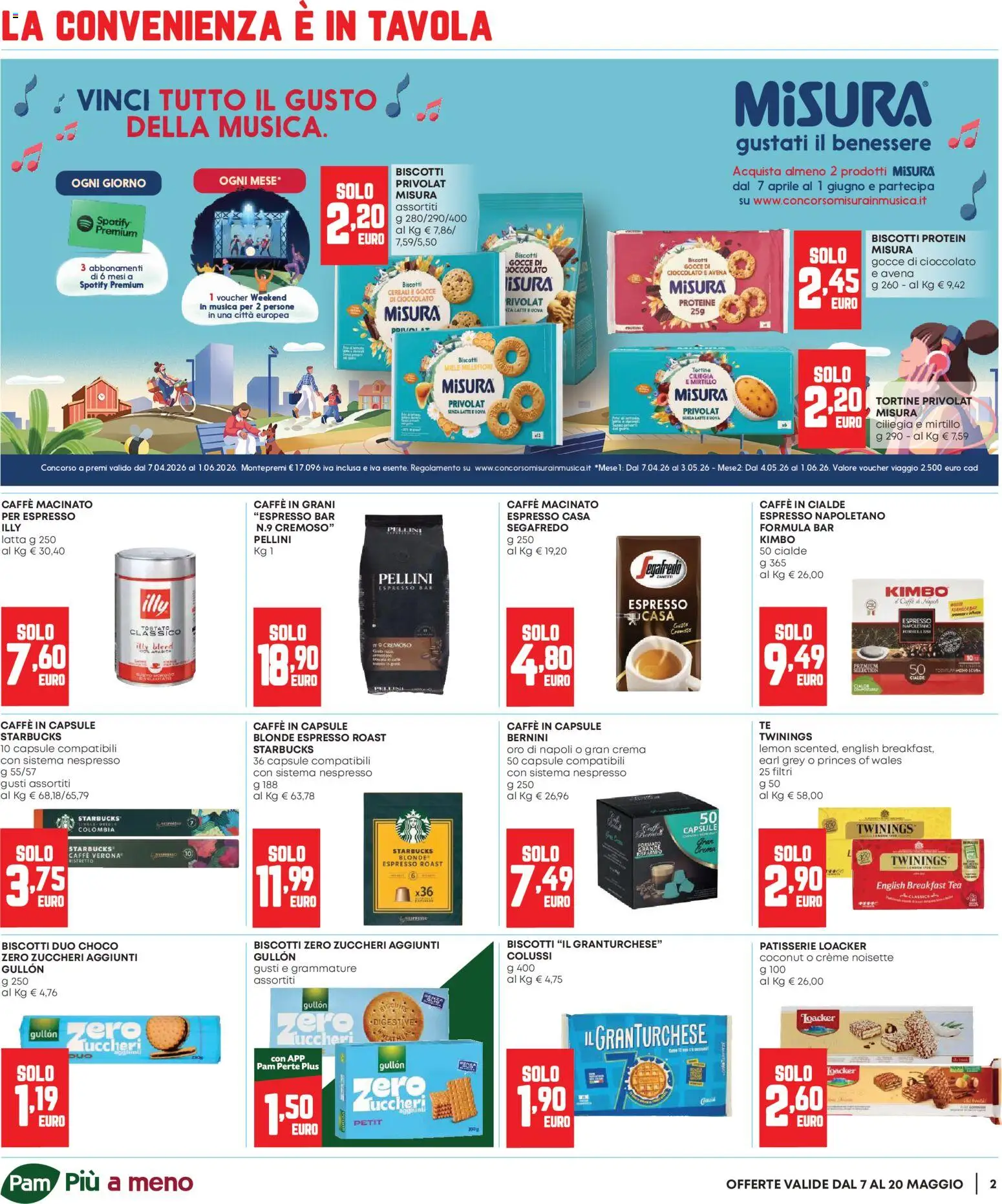 Volantino Panorama del 07.05.2026 | Pagina: 2 | Prodotti: Crema, Uova, Cereali, Caffe in capsule