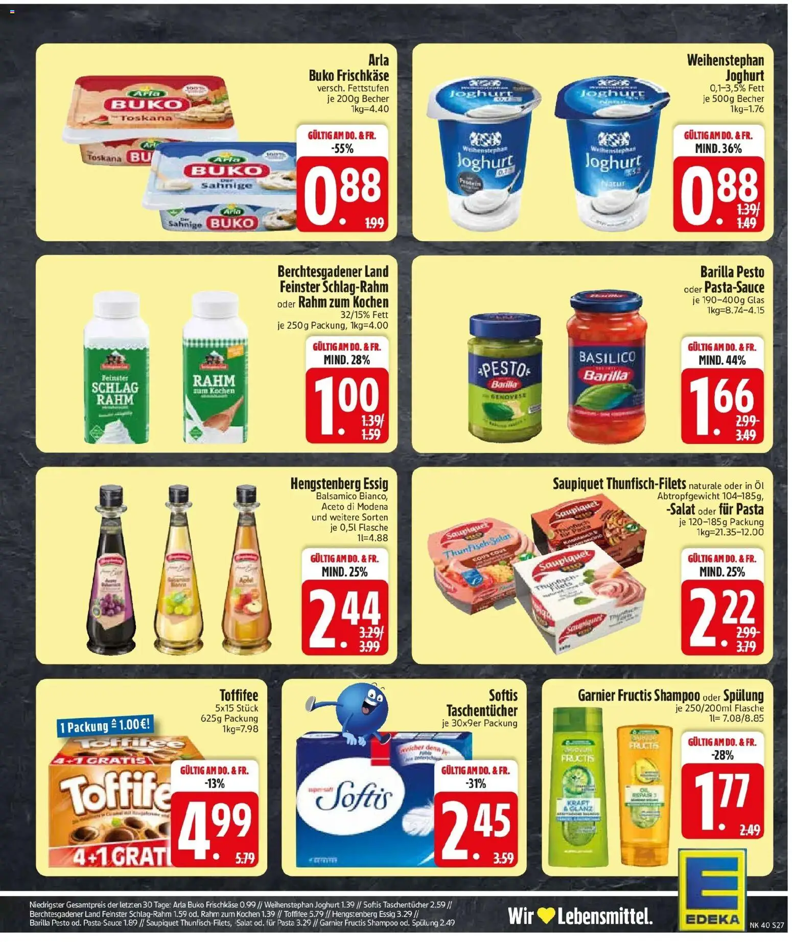 Edeka Prospekt Kirchdorf I.Wald (ab 28.09.2026) » Angebote Online | Seite: 31 | Produkte: Barilla, Balsamico, Essig, Grat
