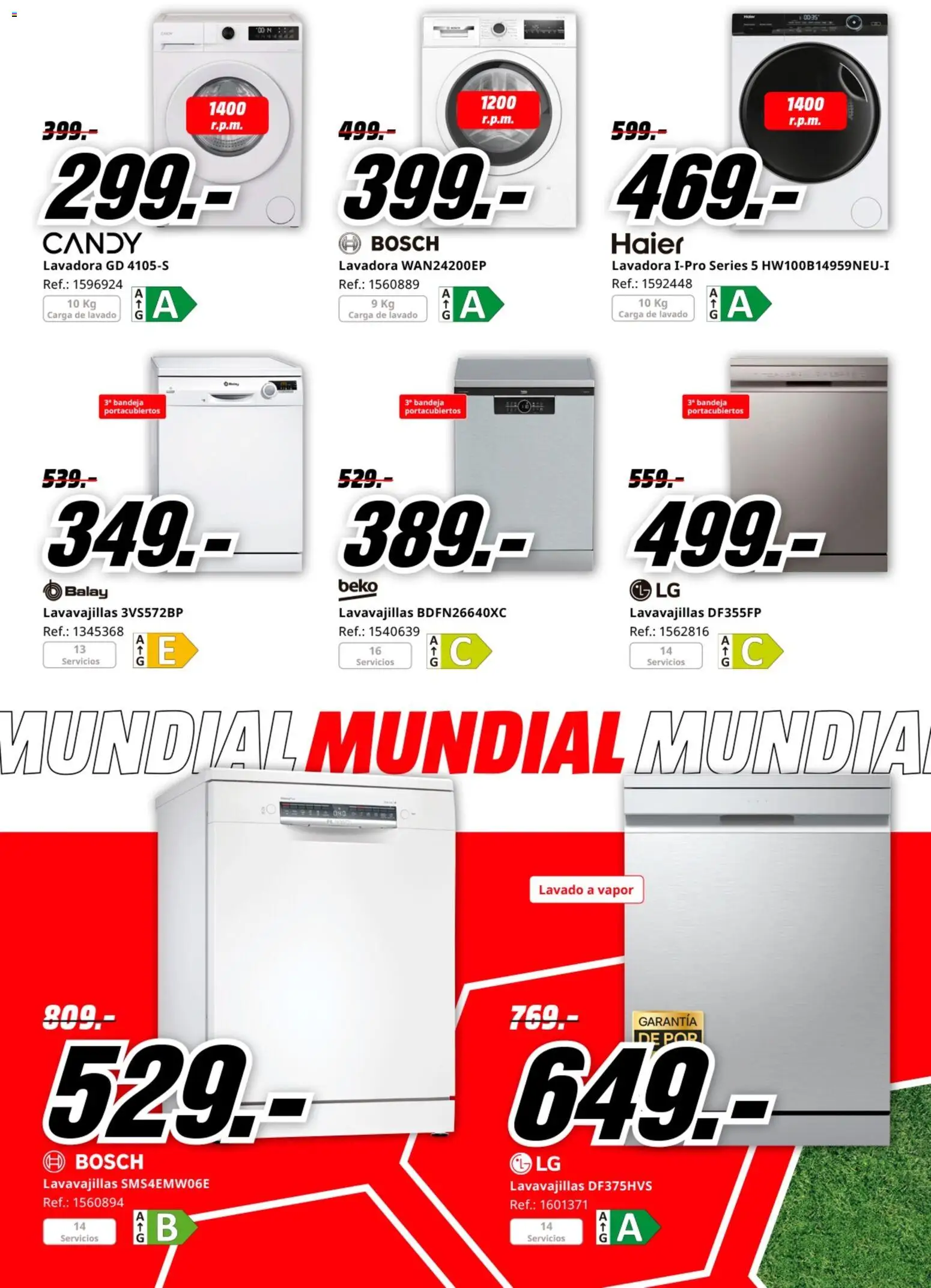 Media Markt folleto │ válido desde el 20.05.2026 | Página: 9 | Productos: Lavadora, Lavavajillas, Bandeja