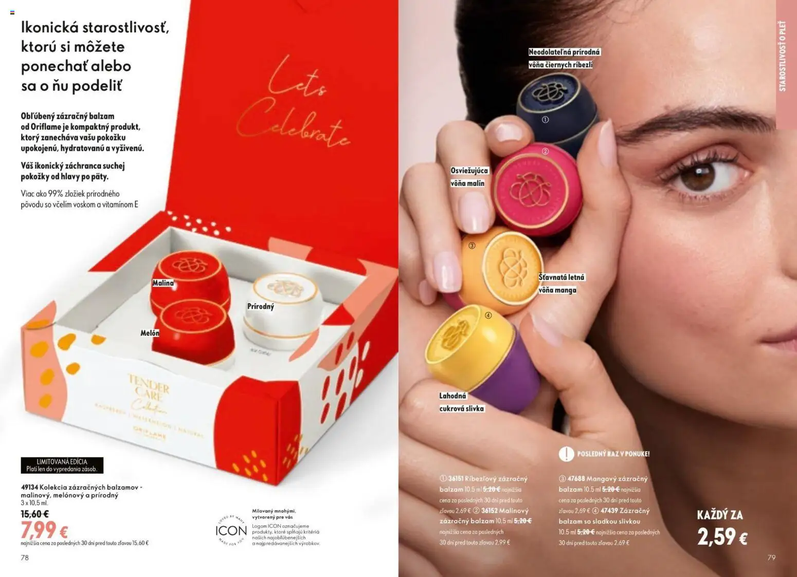 Nové Oriflame akcie – leták je platný od 09.09.2026 | Strana: 40 | Produkty: Melón