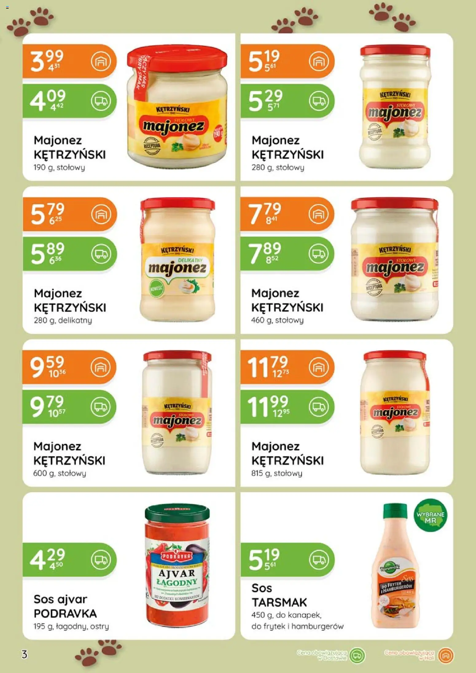 Eurocash gazetka - Biwak od 11.06.2026 | Strona: 3 | Produkty: Ajvar, Gry, Majonez, Sos