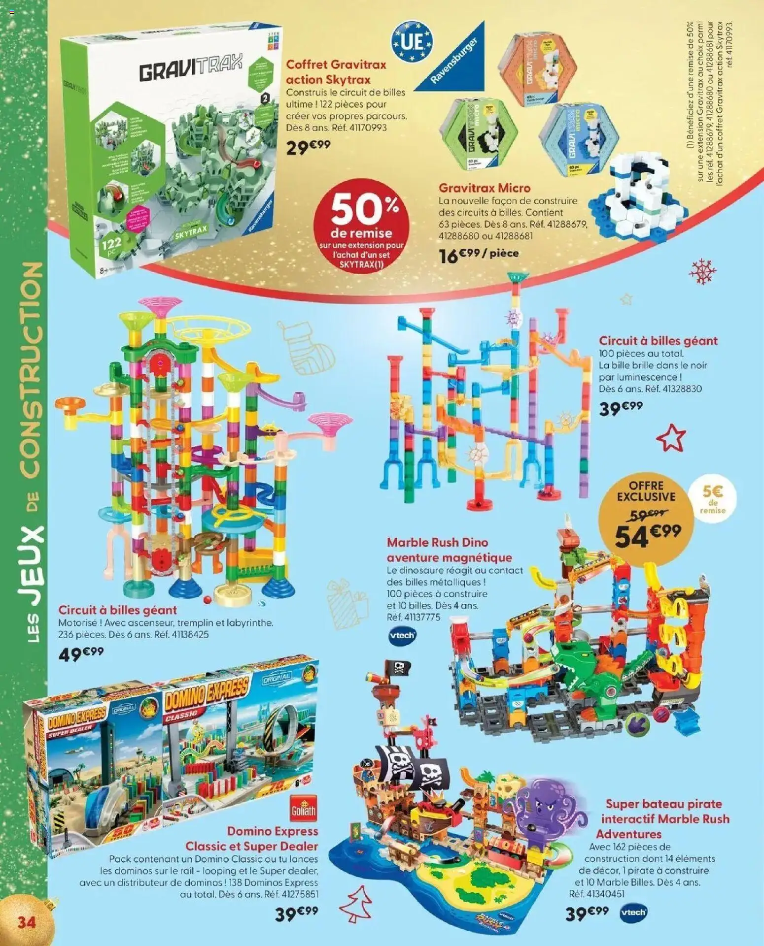 La Grande Récré - LE NOËL DE TOUTES LES PASSIONS à partir du 14/10/2026 - promo en ligne | Page: 34 | Produits: Circuit de billes, Bateau pirate, Distributeur, Jeux