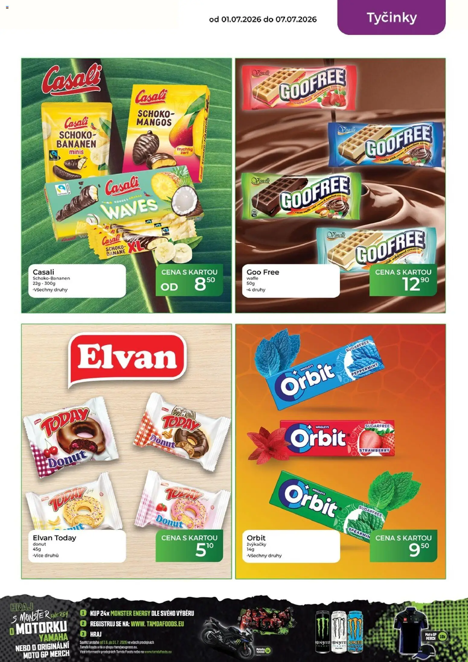 Tamda Foods leták od 01.07.2026 | Strana: 32 | Produkty: Donut, Monster, Tyčinky, Monster Energy