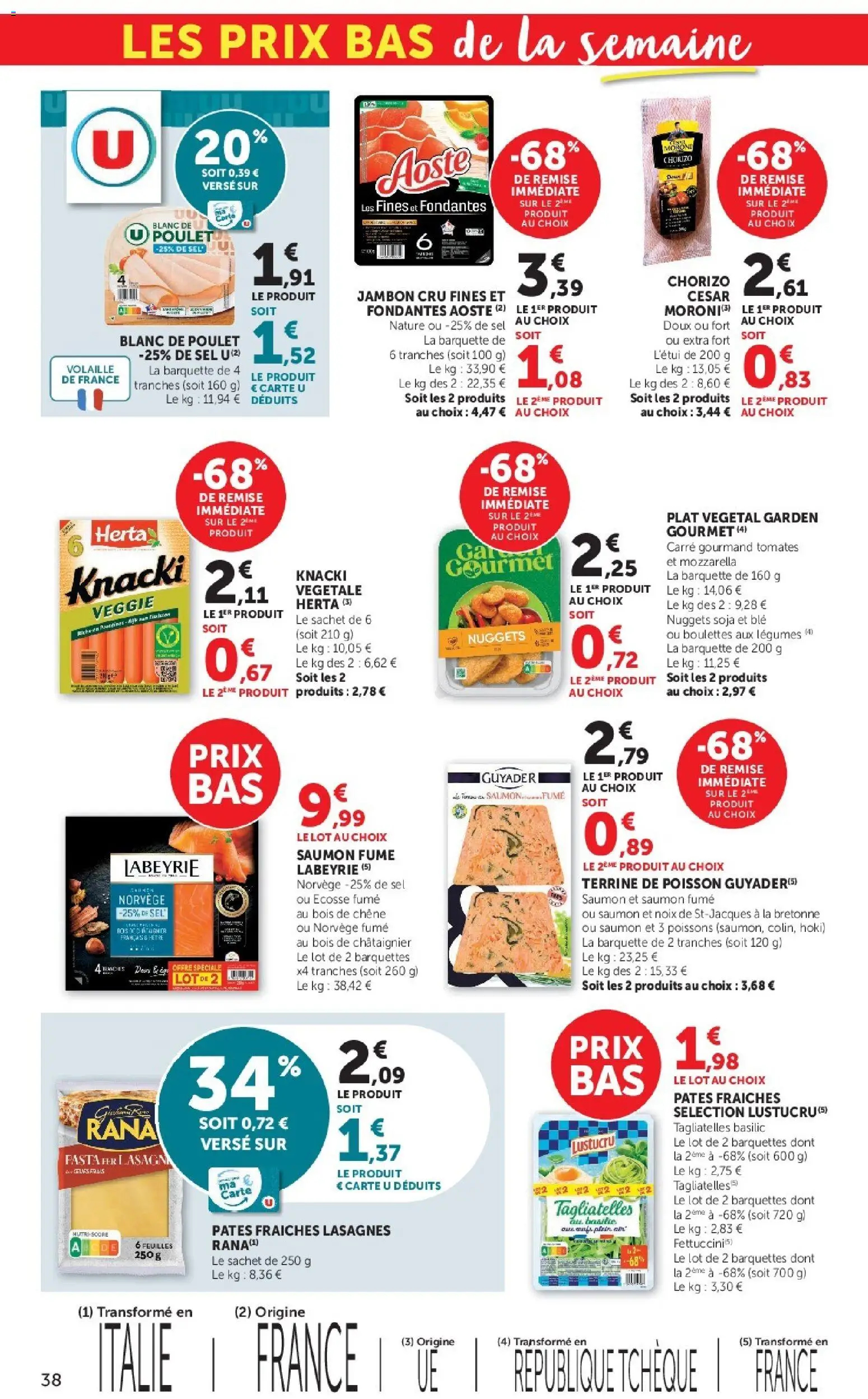 {H1} | Page: 38 | Produits: Chorizo, Poissons, Blé, Noix
