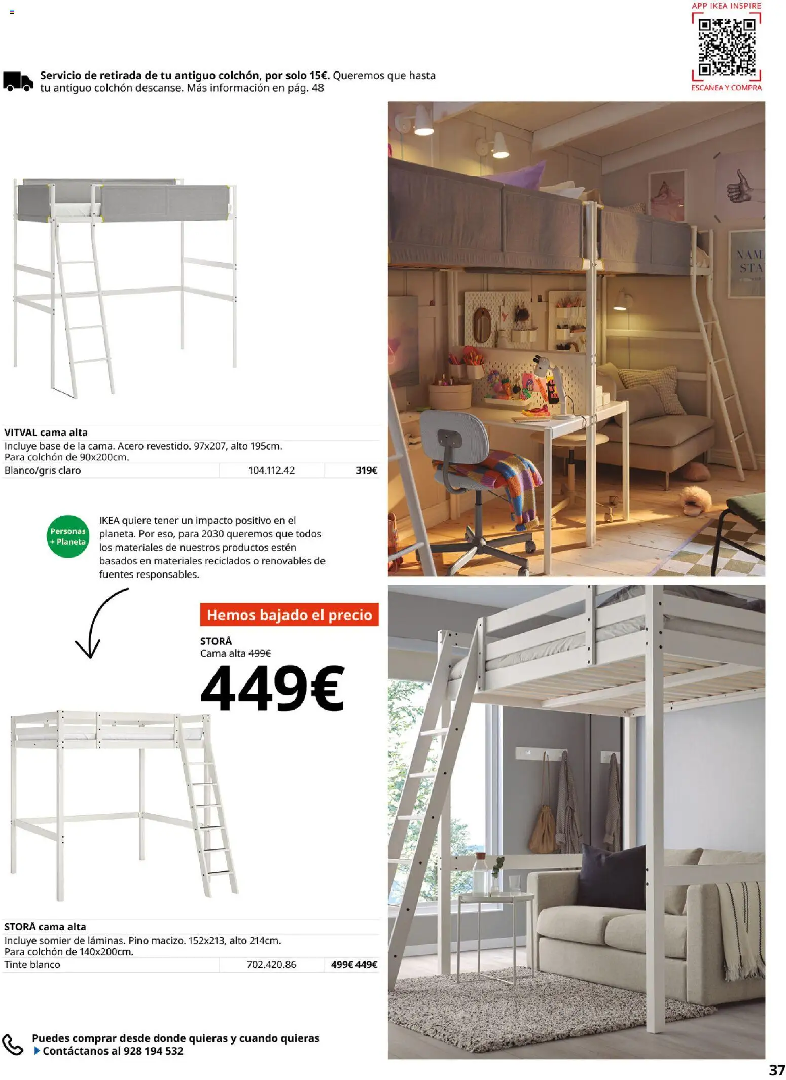 Catálogo IKEA Muebles para el dormitorio │ válido desde el 01.02.2026 | Página: 37 | Productos: Tinte, Somier, Colchon, Cama