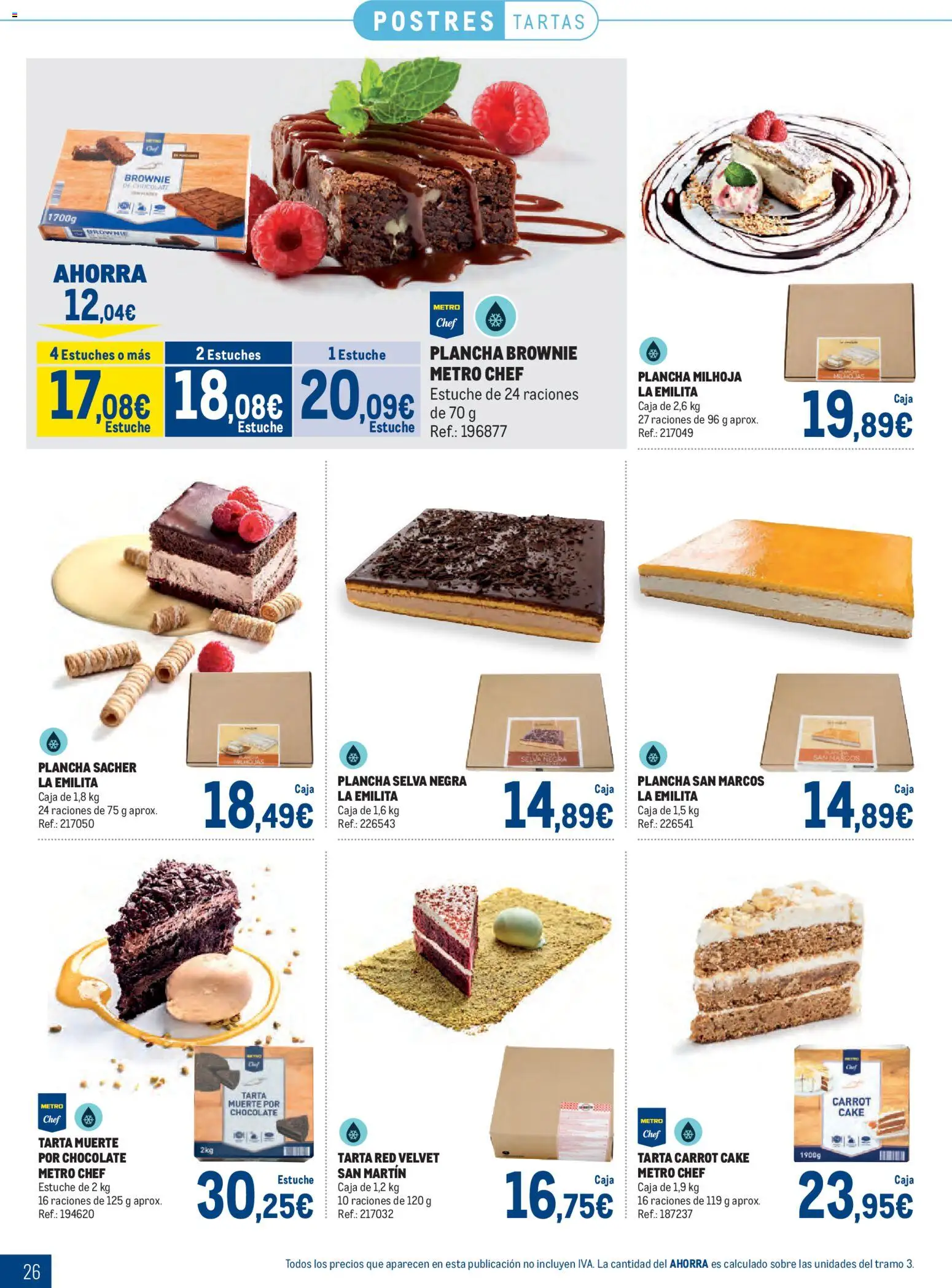 Makro Congelados Centro │ válido desde el 03/08/2026 | Página: 26 | Productos: Chocolate, Plancha, Caja