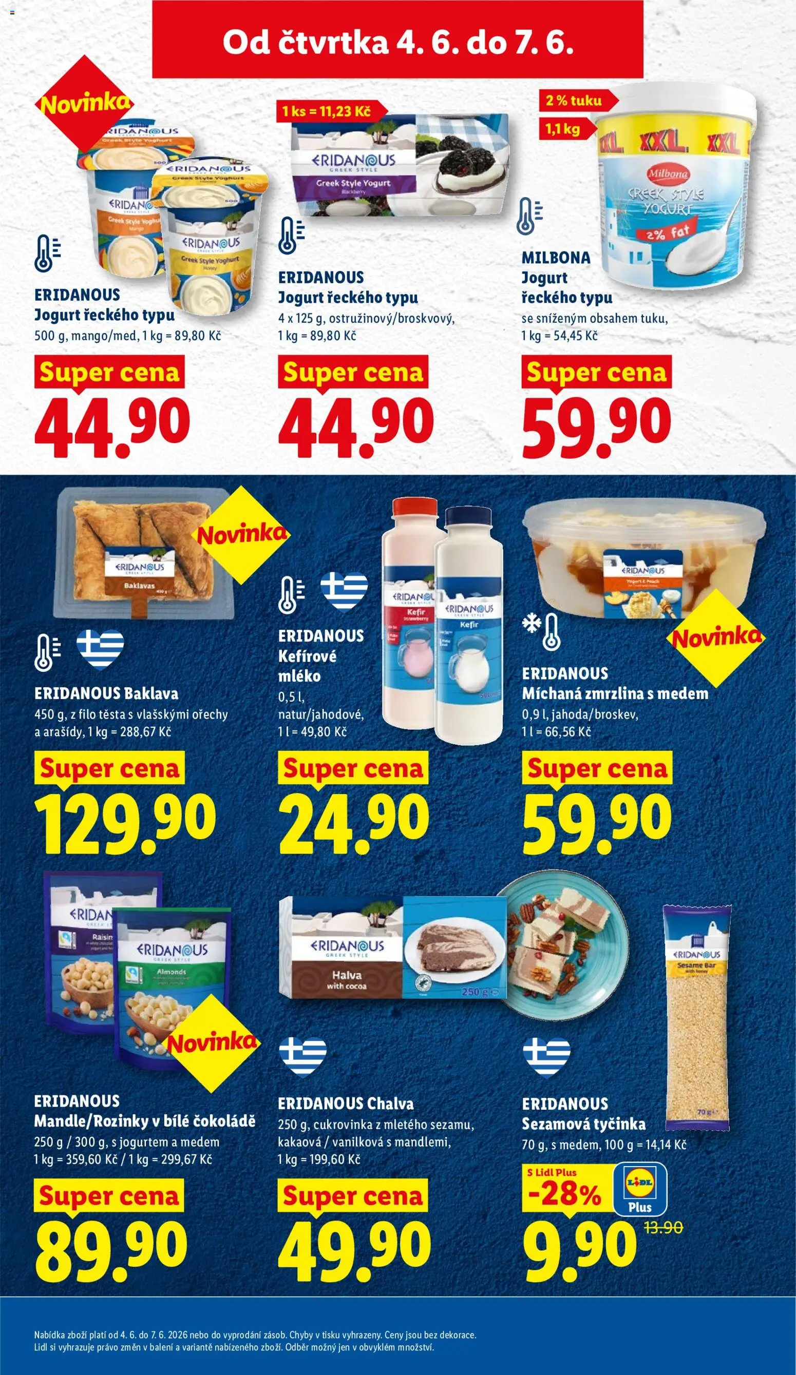 Lidl leták od 04.06.2026 | Strana: 23 | Produkty: Mléko, Ořechy, Zmrzlina, Halva