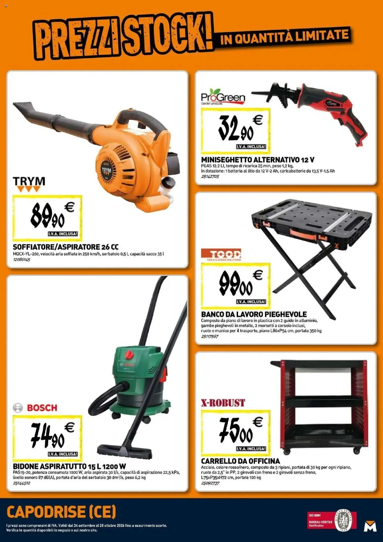 Volantino TECNOMAT del 24/09/2026 | Pagina: 21 | Prodotti: Carrello, Batteria, Caricabatterie