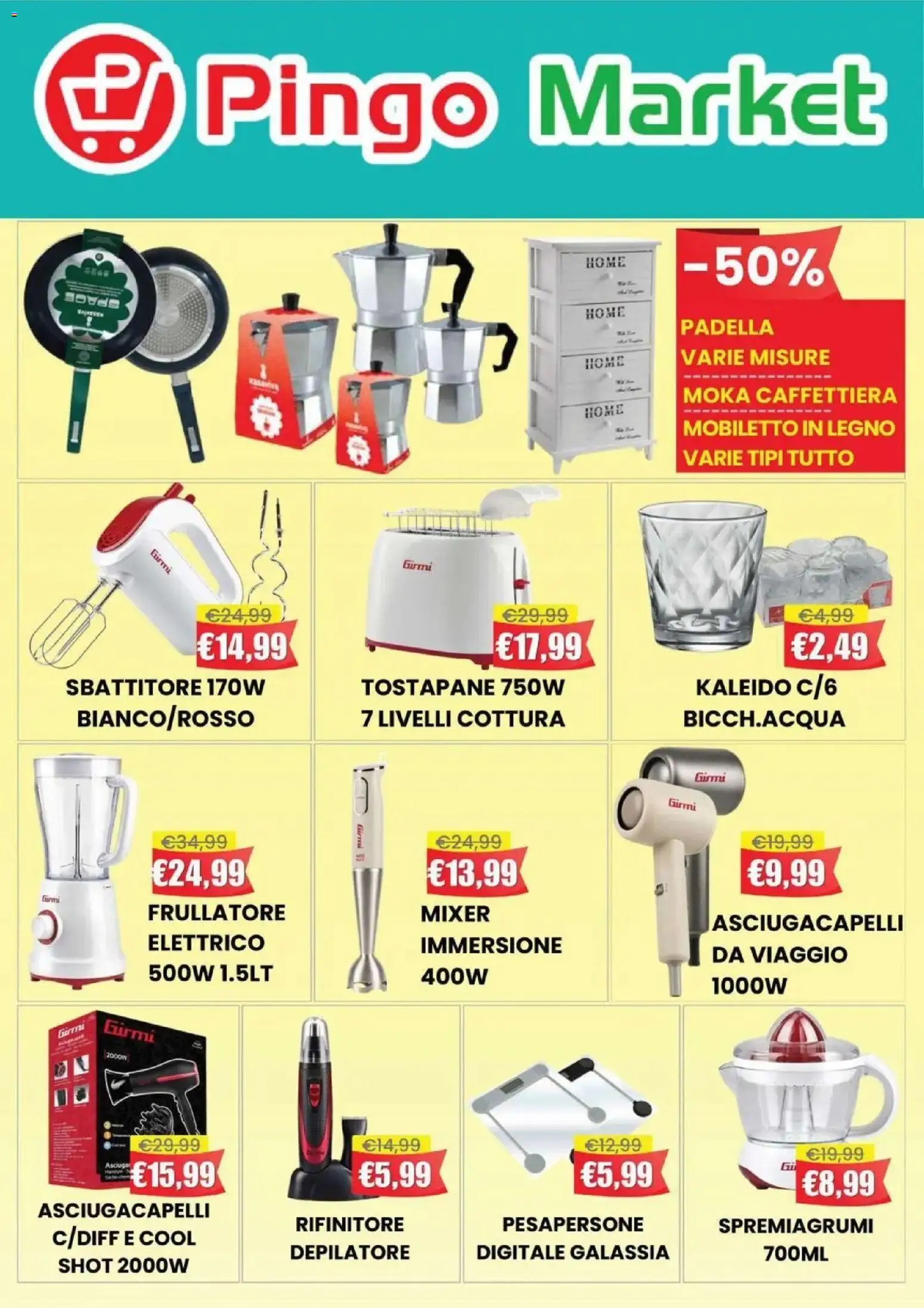 Volantino Offerte del 21.04.2026 | Pagina: 12 | Prodotti: Caffettiera, Padella, Spremiagrumi, Tostapane