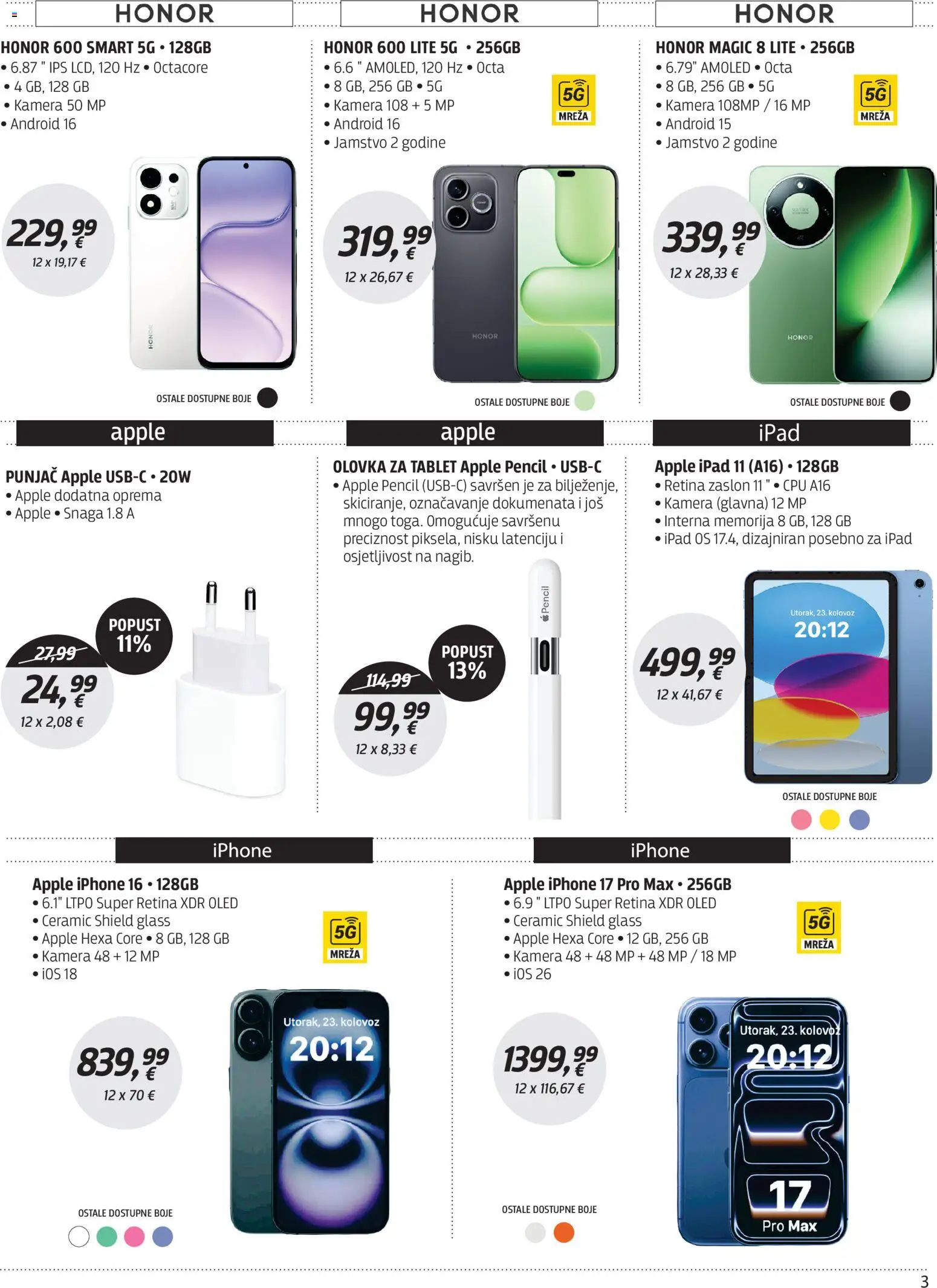 Centar Tehnike katalog | vrijedi od 19.10.2026 | Stranica: 3 | Proizvodi: Tablet