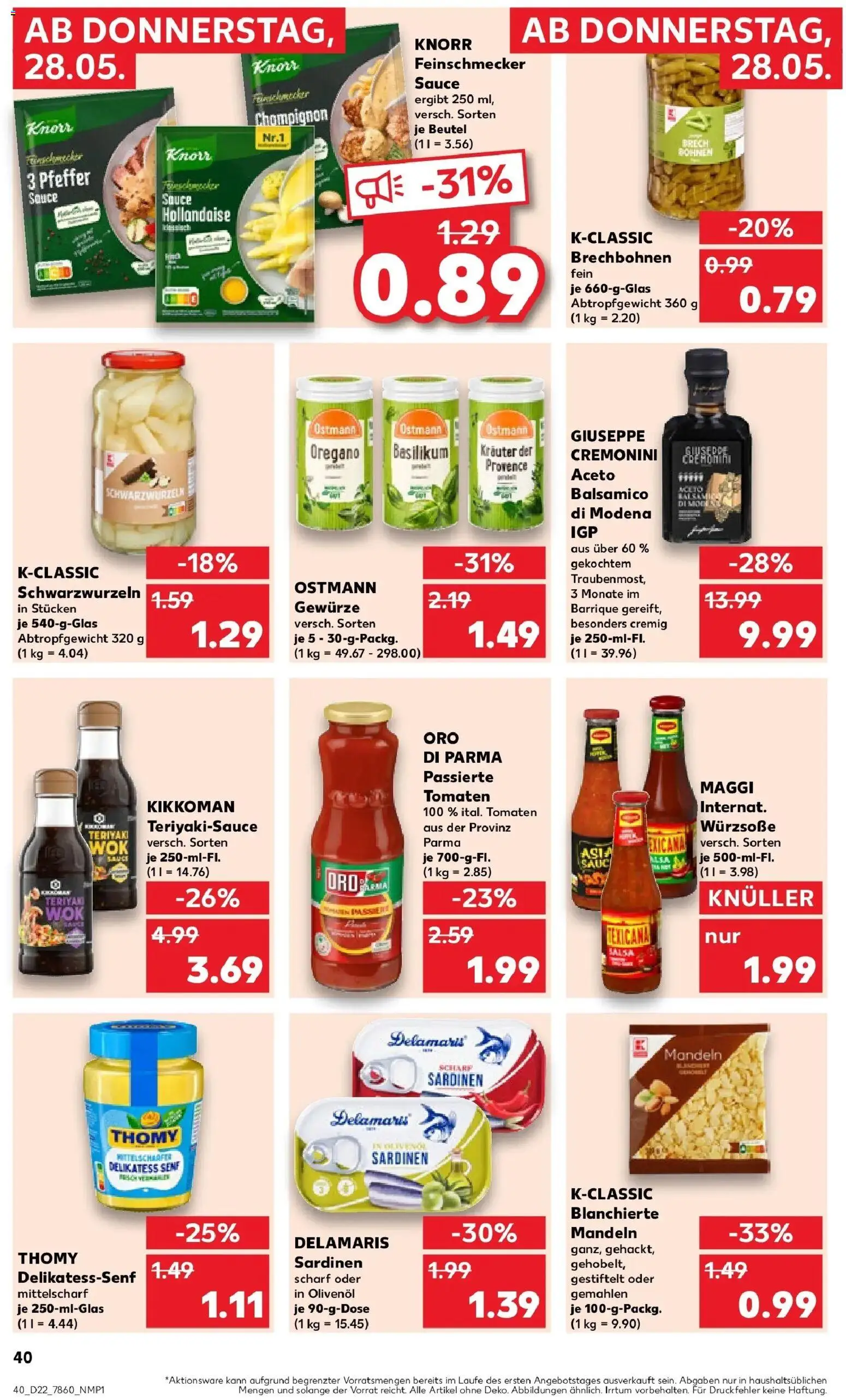 Kaufland Prospekt Hauzenberg – gültig ab 26.05.2026 | Seite: 45 | Produkte: Maggi, Tomaten, Knorr, Gewürze