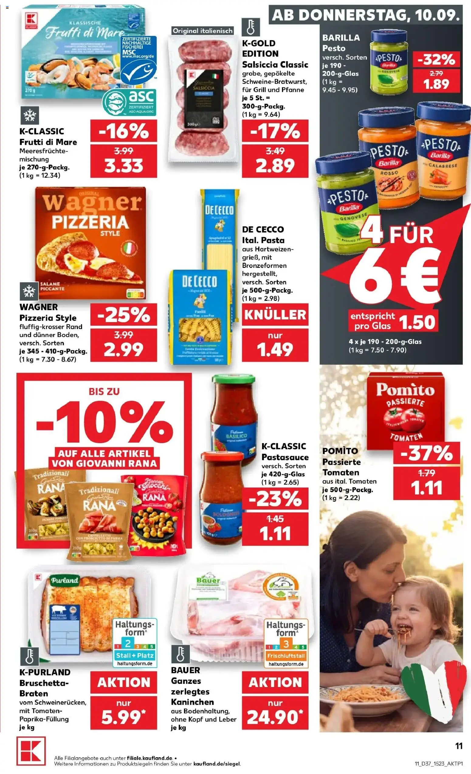 Prospekt Kaufland ab 07.09.2026 » Angebote Online zum Blättern | Seite: 28 | Produkte: Grill, Barilla, Kaninchen, Tomaten