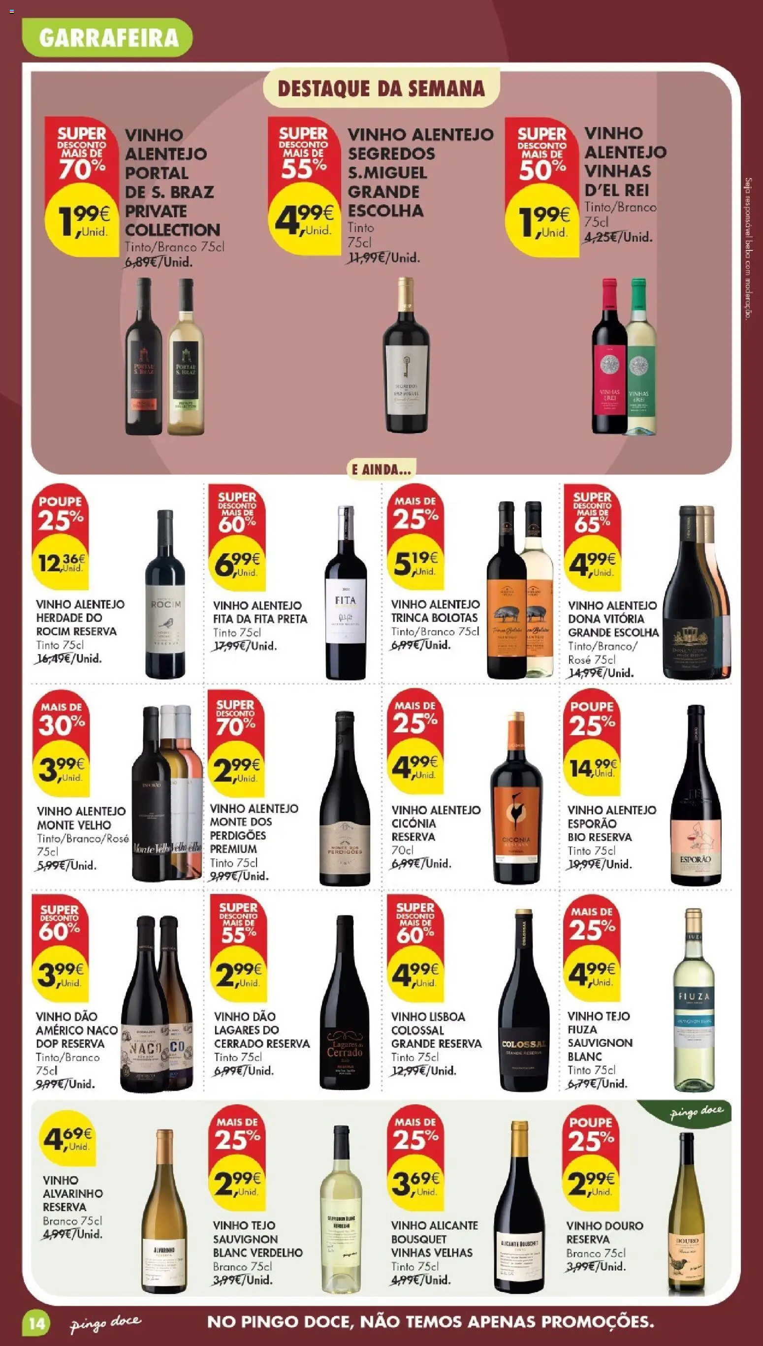 Pingo Doce Folheto Poupe Este Fim de Semana │ válido de 13/10/2026 | Página: 14 | Produtos: Vinho